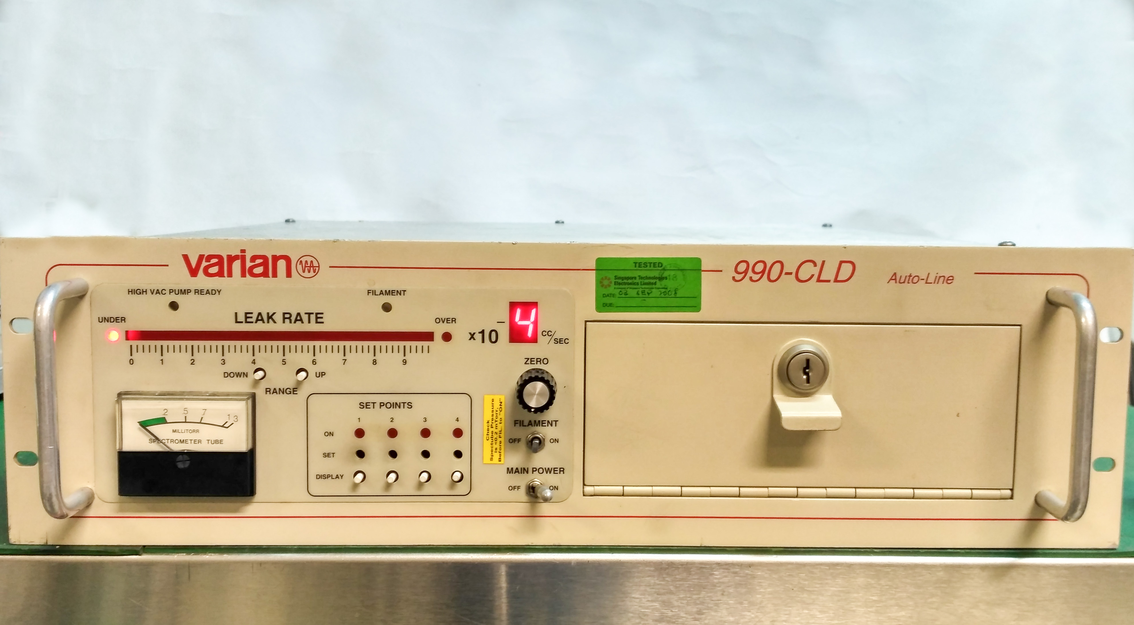 187 VARIAN AUTO-LINE LEAK DETECTOR CONTROL UNIT 990-CLD 990CLD
