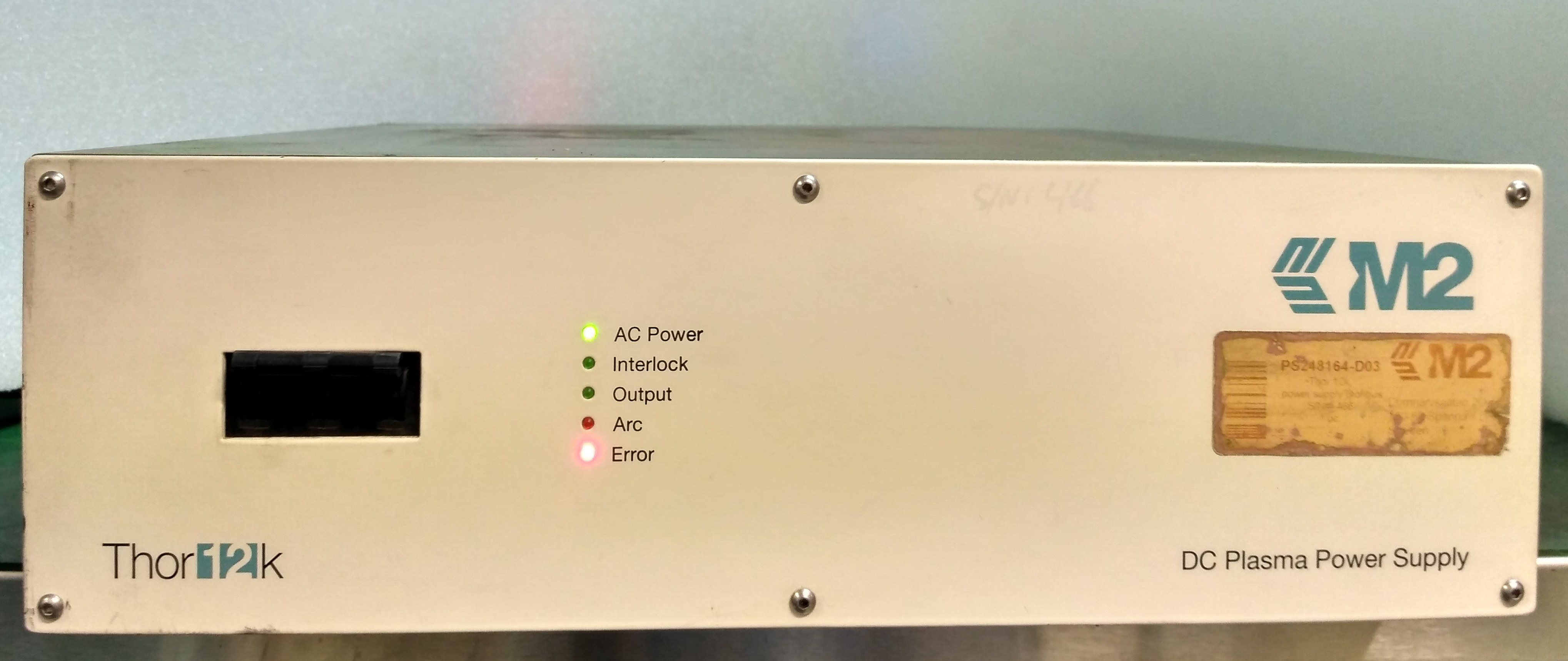 346 M2 DC PLASMA POWER SUPPLY,3 X 400 VAC,25A MAX,50-60 HZ,PS248164-D03 THOR12K