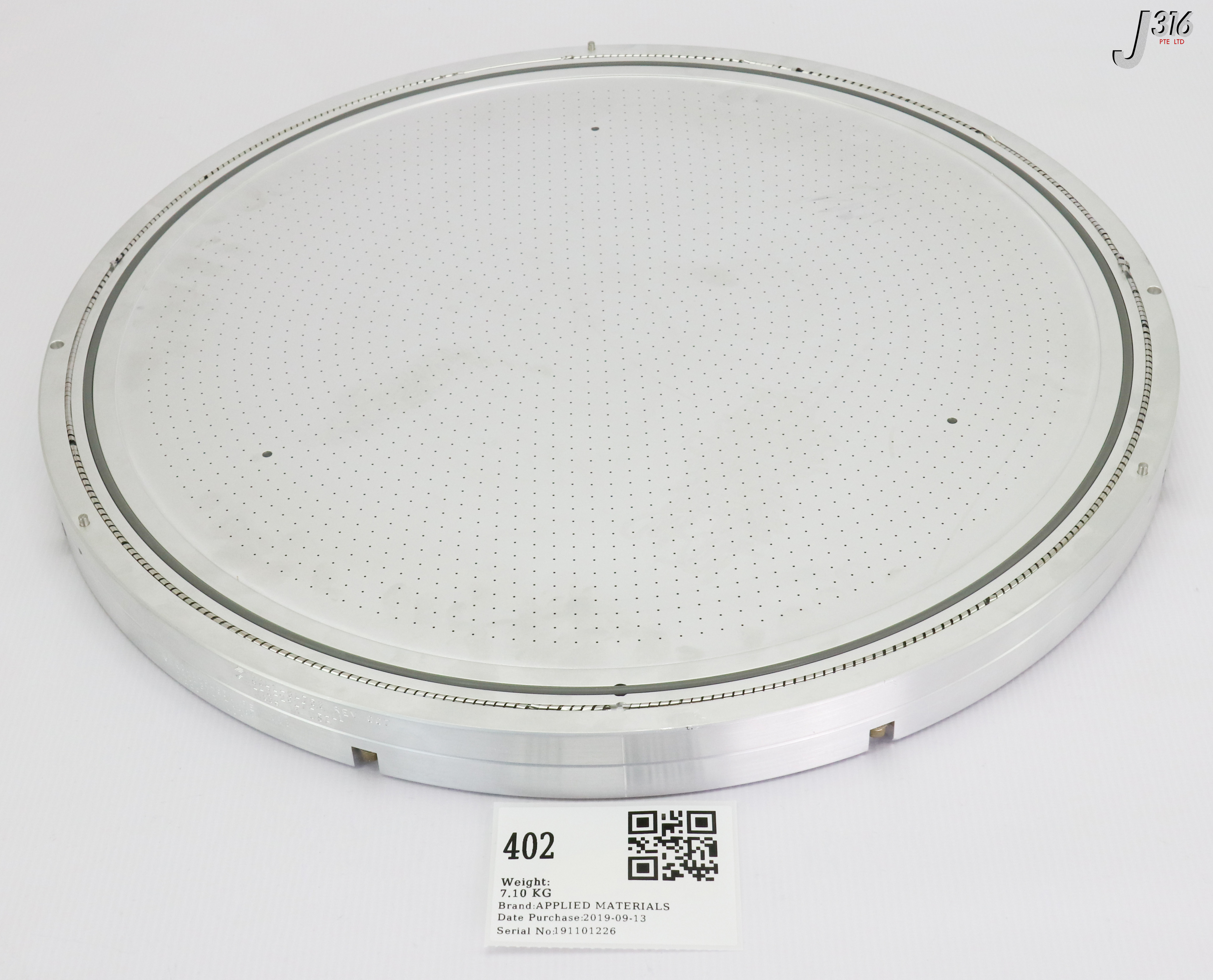 402 APPLIED MATERIALS FACEPLATE W/ 0041-94358 0041-64758