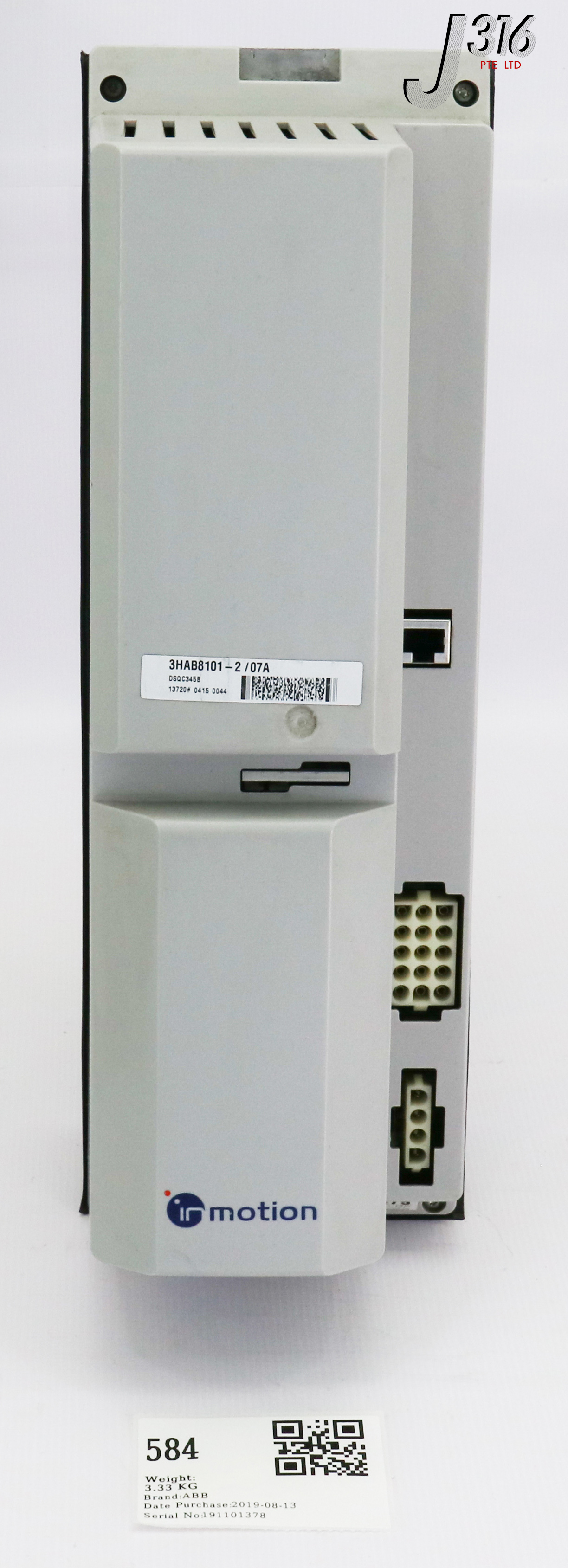 584 ABB IN MOTION SERVO DRIVE DSQC345B 3HAB8101-2/07A