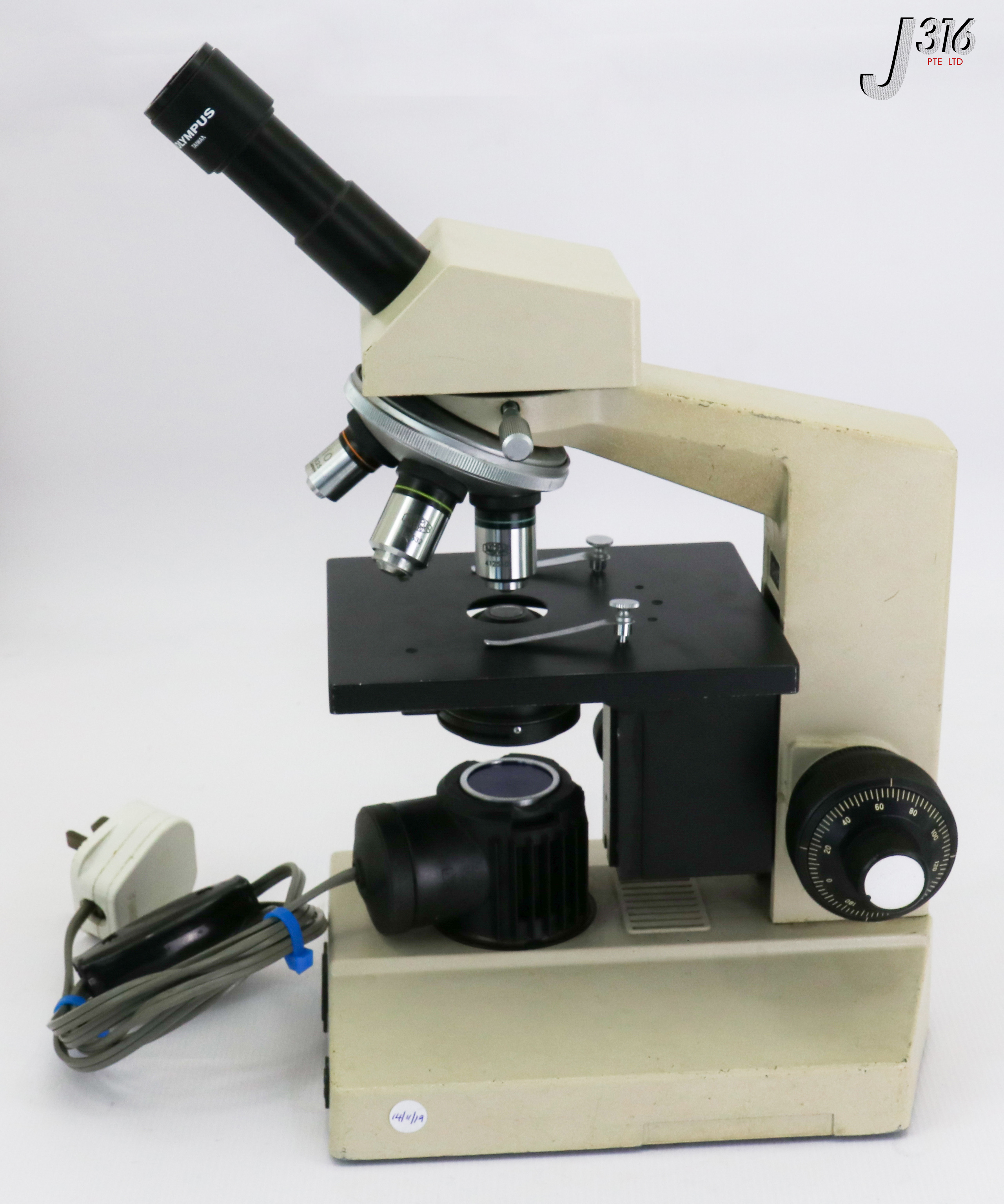 859 OLYMPUS SYSTEM MICROSCOPE W/ LIGHT SOURCE (PARTS) SERIES CHC ...