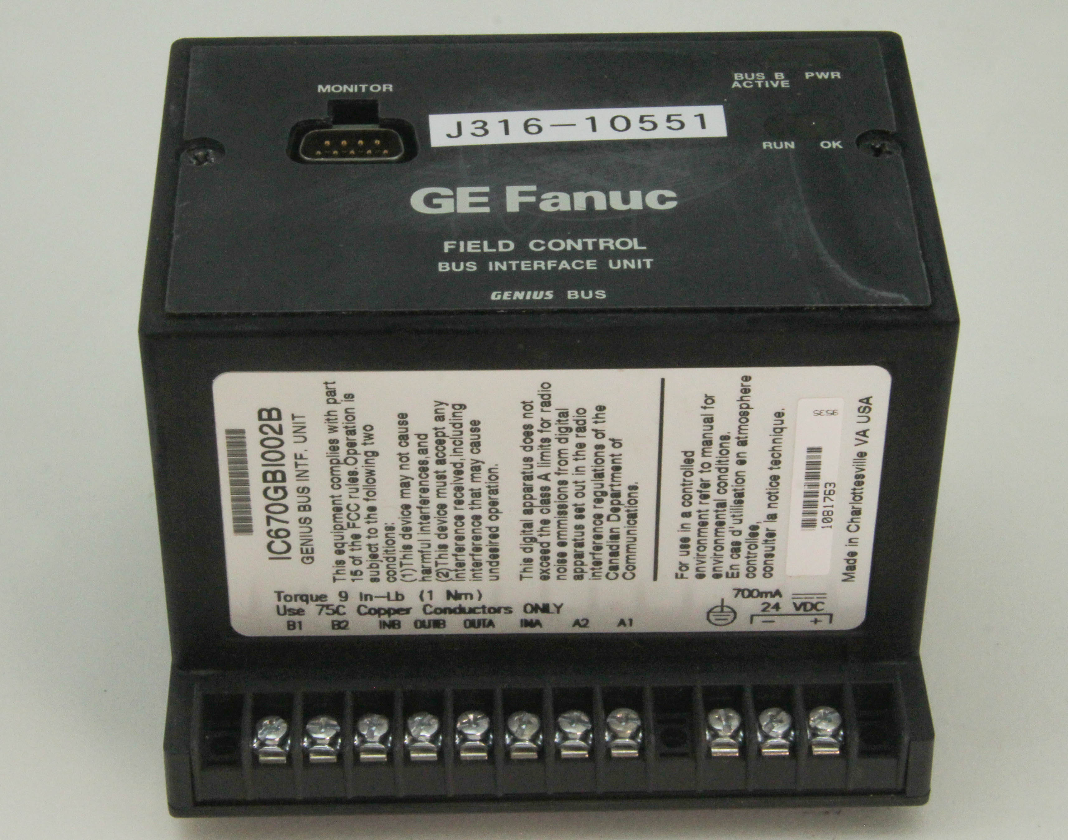 Field controls. Модуль Genius Bus interface Unit ge, ic200gbi001. Интерфейсный модуль em-236 interface Unit. Ge Fanuc DPL/MDI Unit.