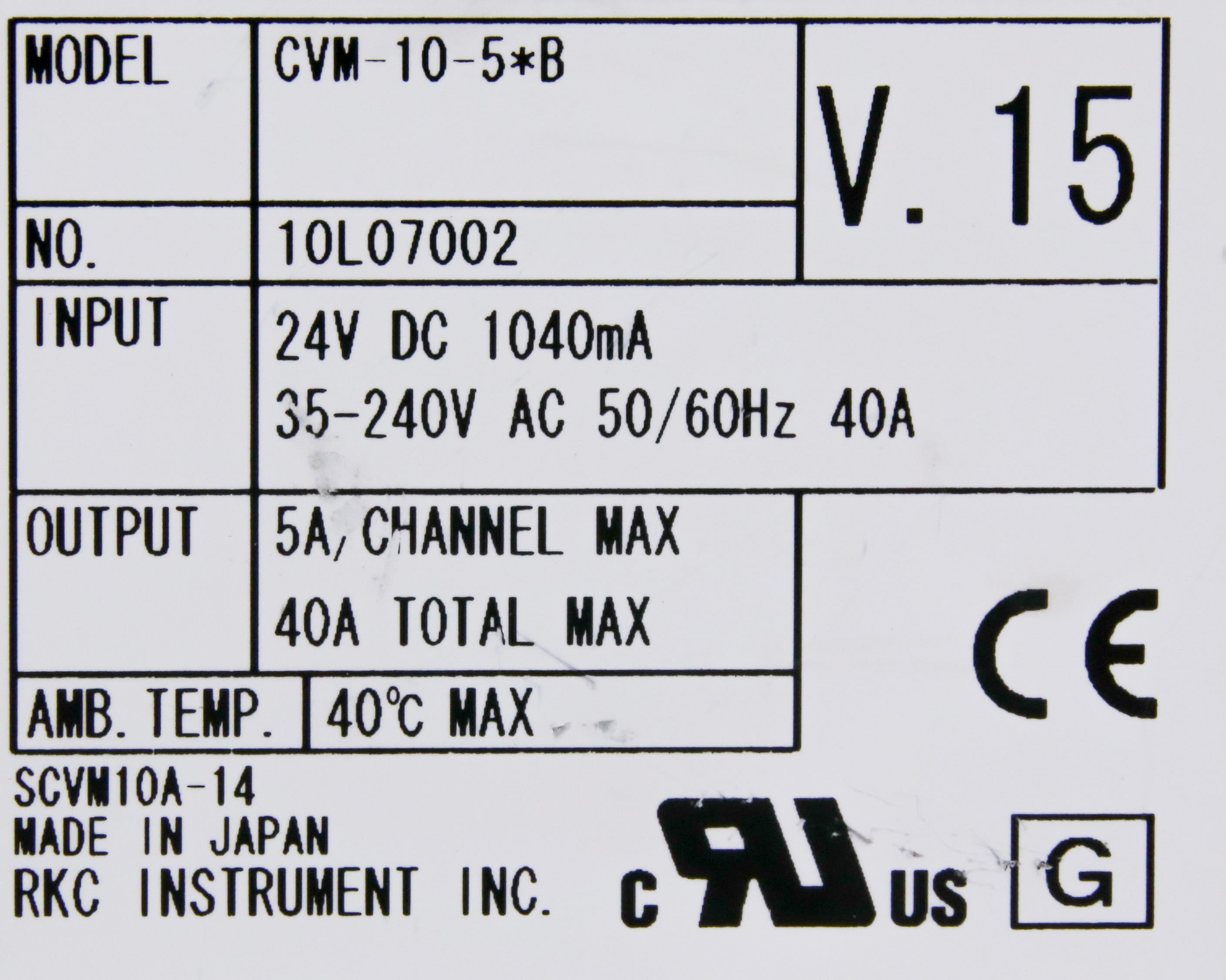 Details about   1pc used RKC CVM-10-3*B  #Q539 