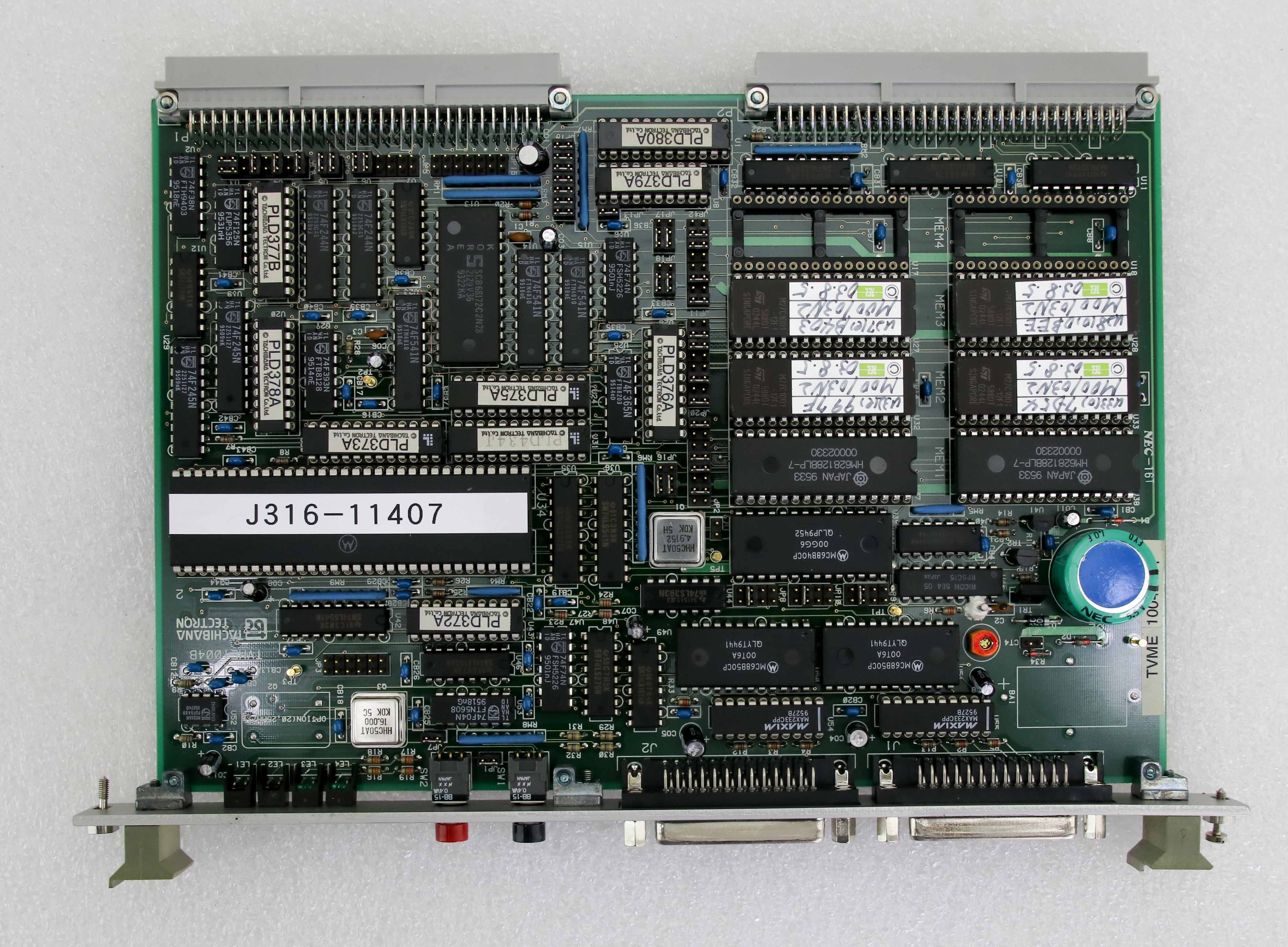 11407 TOKYO ELECTRON TACHIBANA TECTRON TVME1004B BOARD TVME 1004BW1