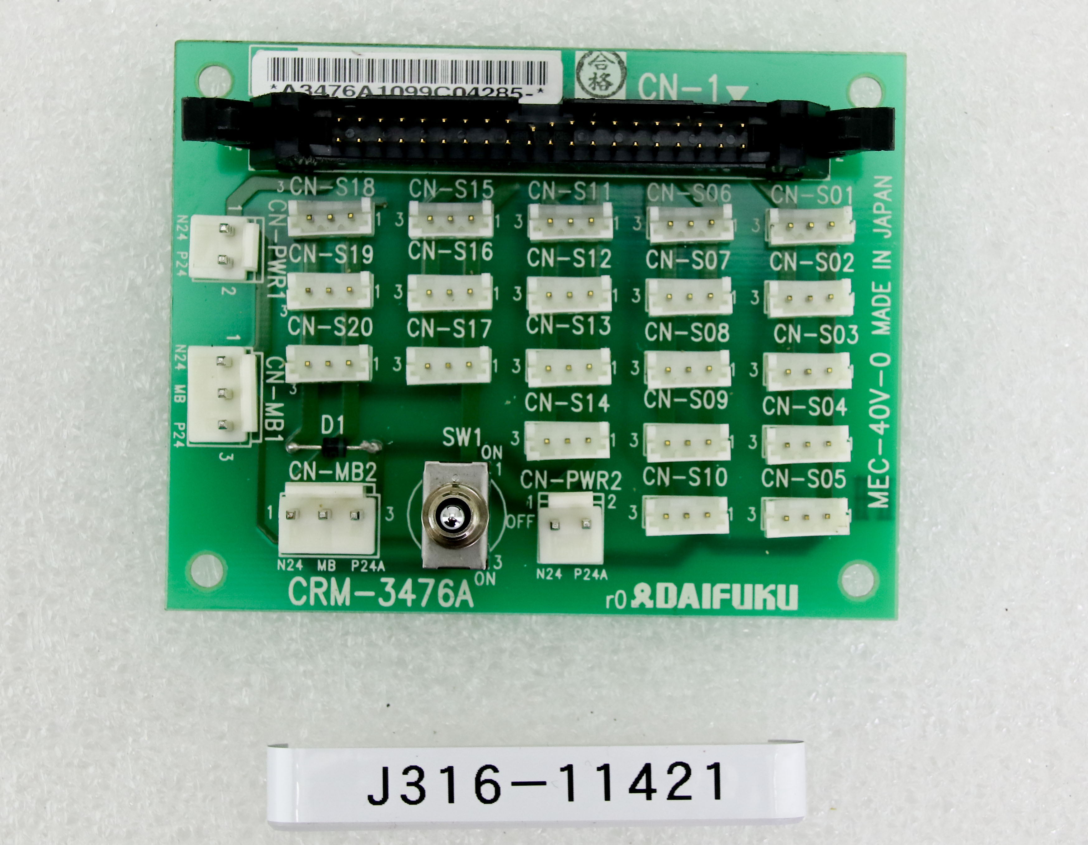 11421 DAIFUKU PCB MEC-40V-0 CRM-3476A