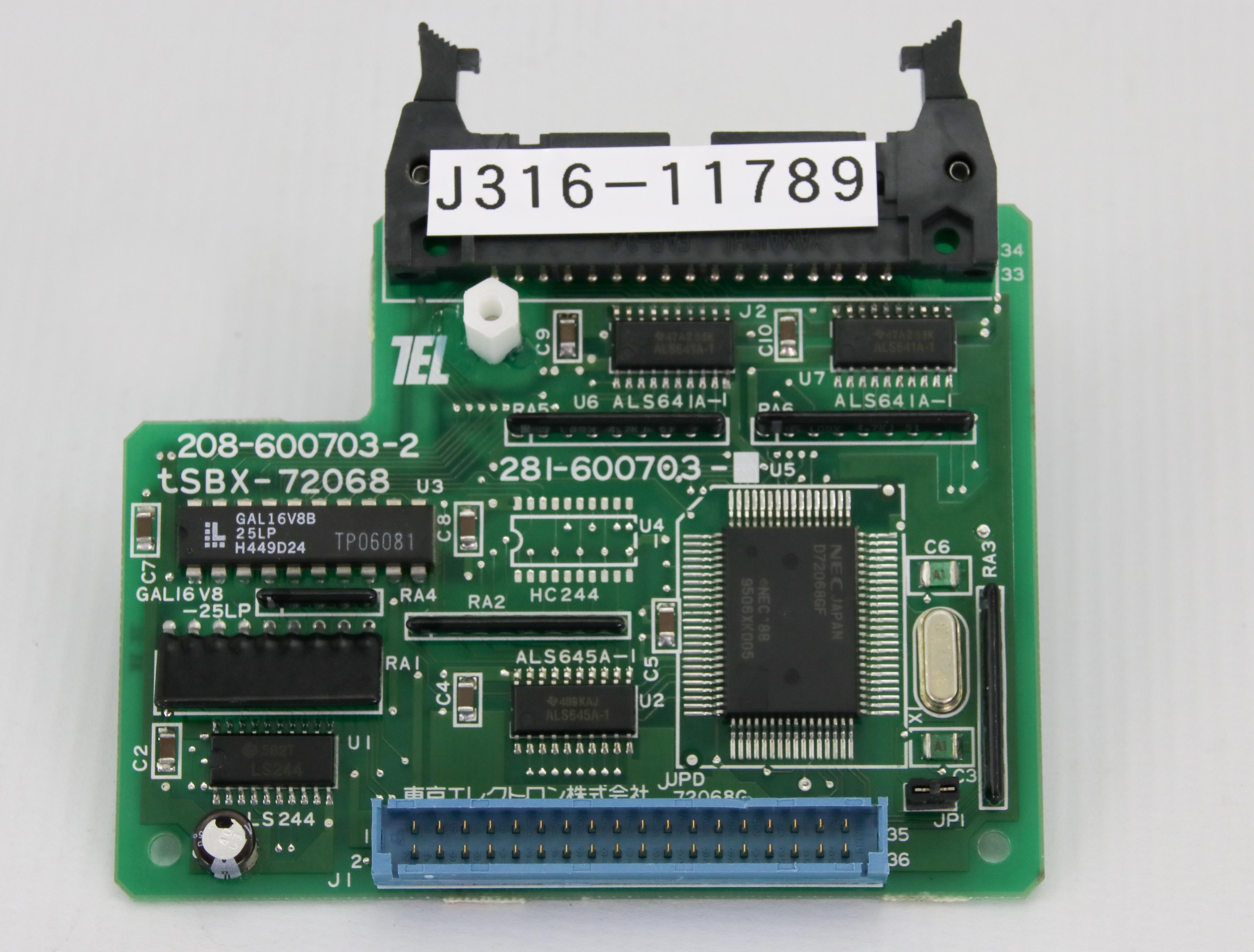 11789 TOKYO ELECTRON PCB, TSBX-72068, 208-600703-2 281-600703