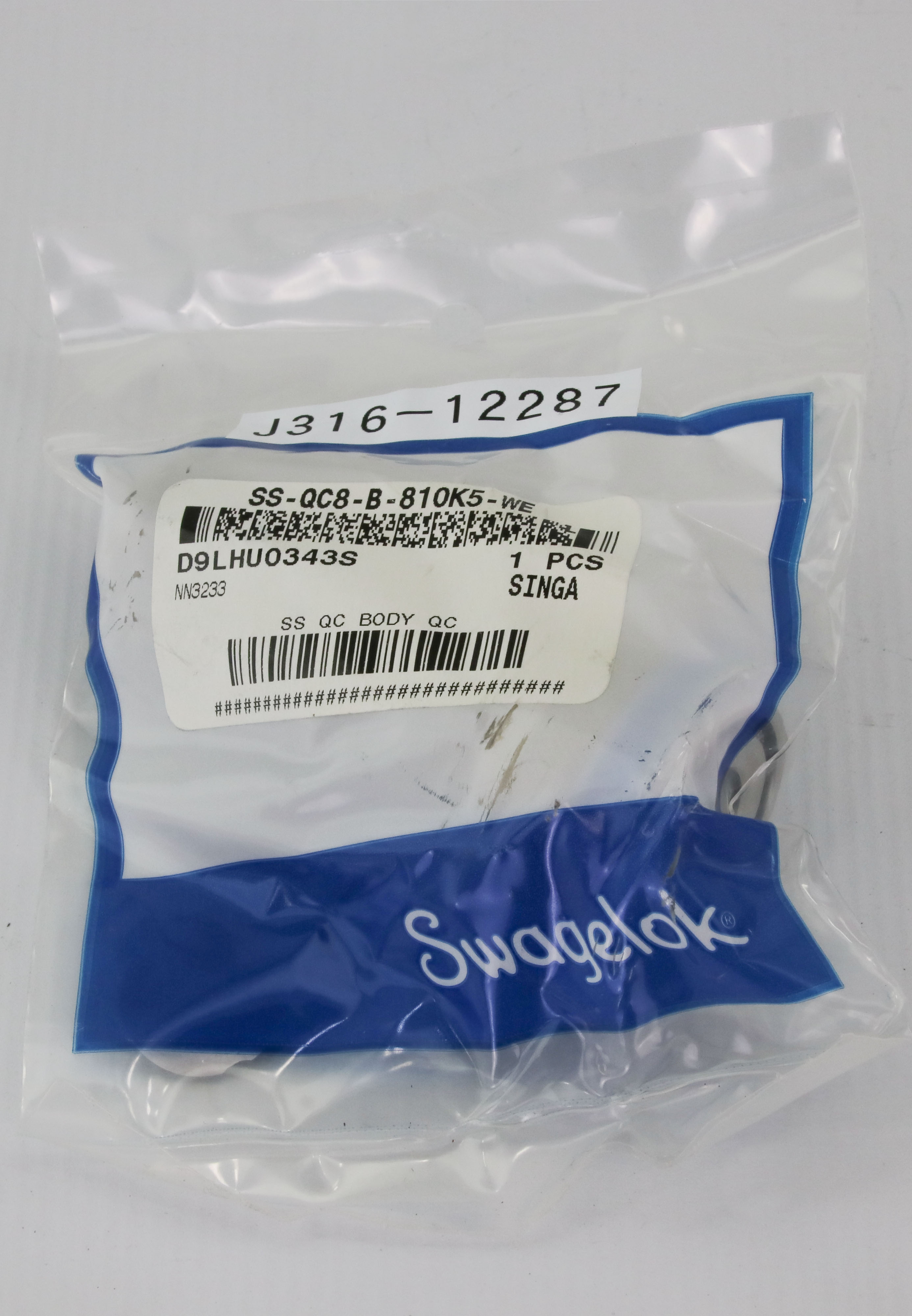 12287 SWAGELOK ½” QUICK CONNECTS, BODY TUBE FITTING (NEW)… – J316Gallery