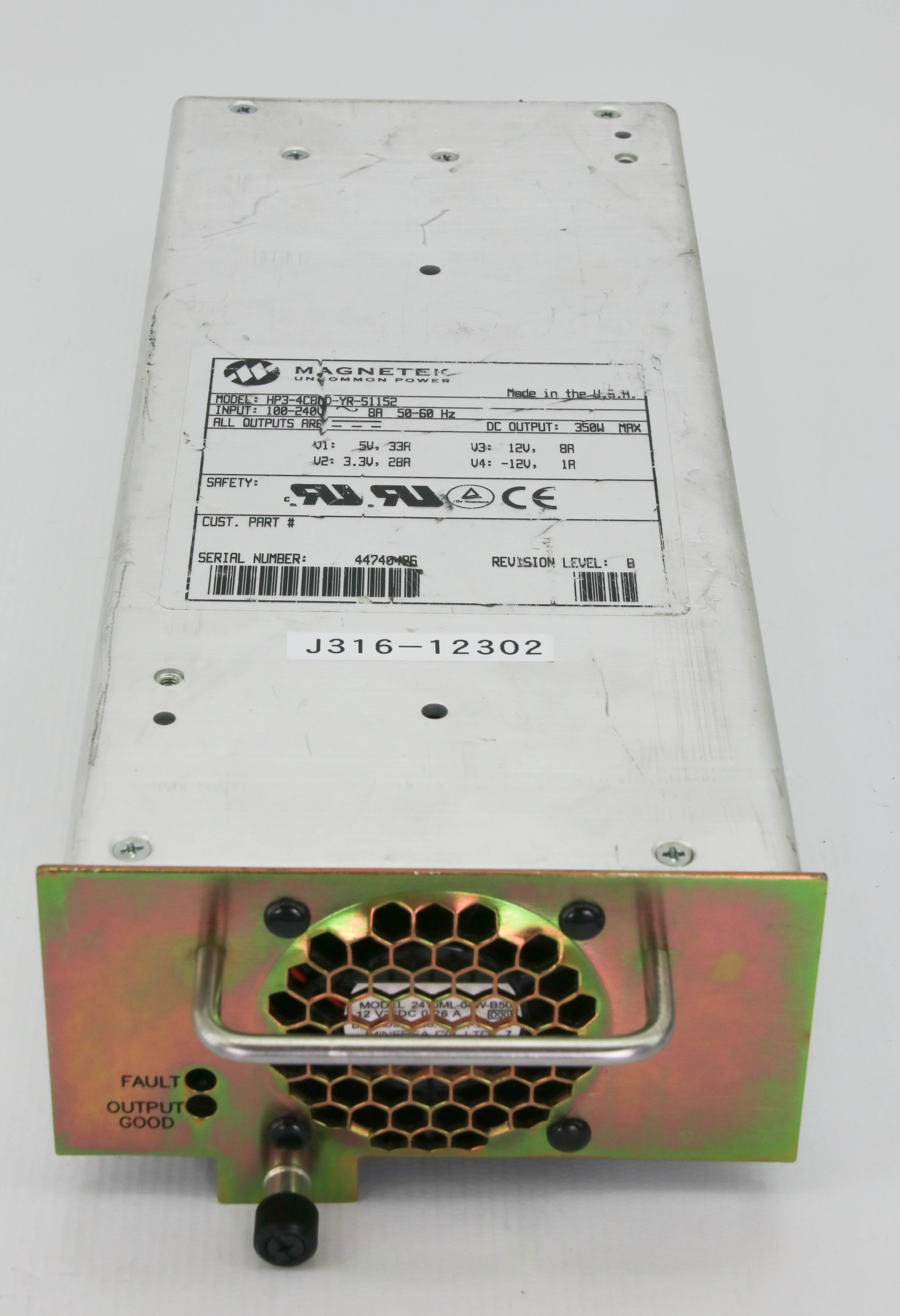 12302 MAGNETEK POWER SUPPLY HP3-4CBDD-YR-S1152