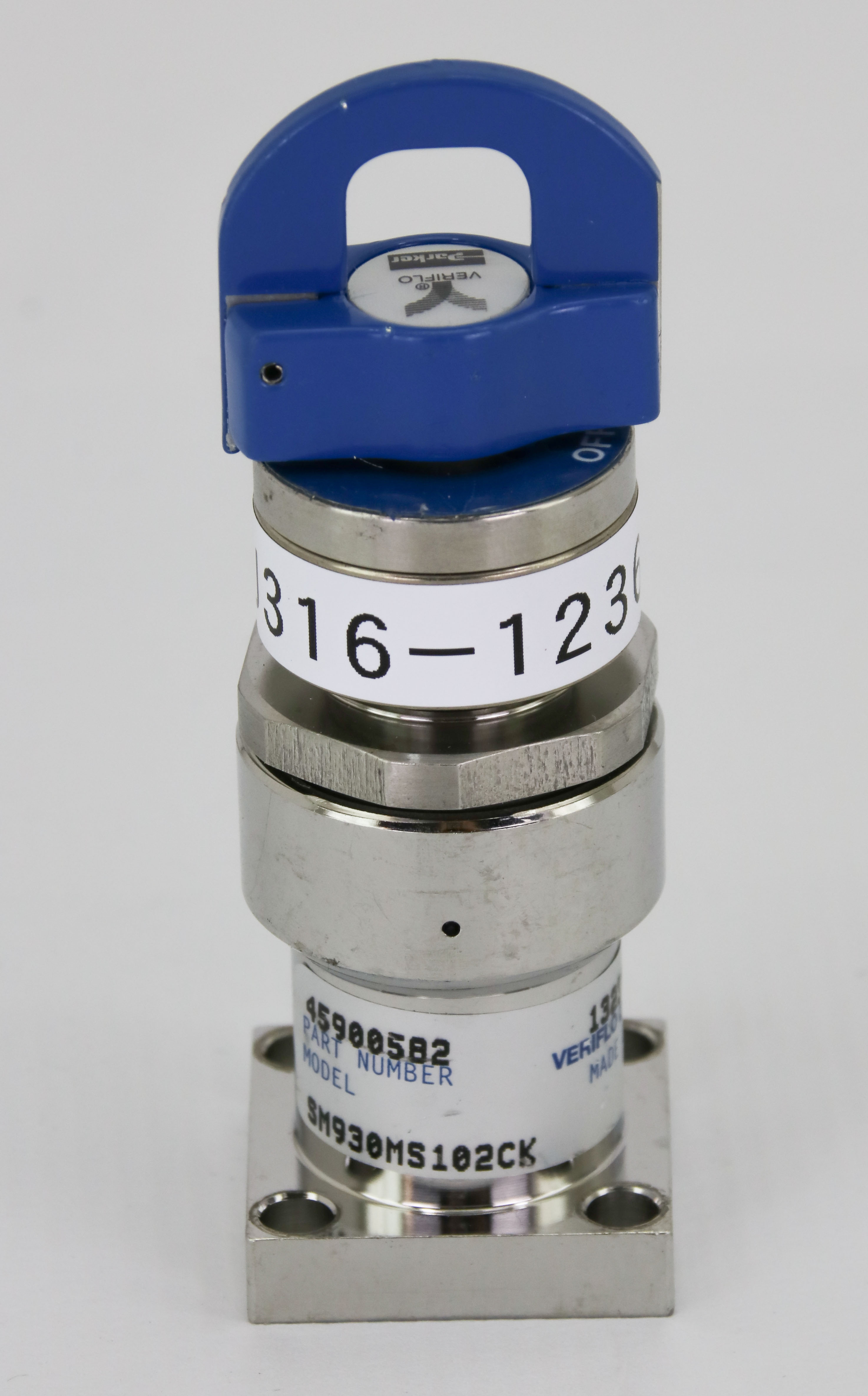 12362 VERIFLO SURFACE-MOUNT 2-PORT DIAPHRAGM VALVE, P/N: 45900582 SM930MS102CK