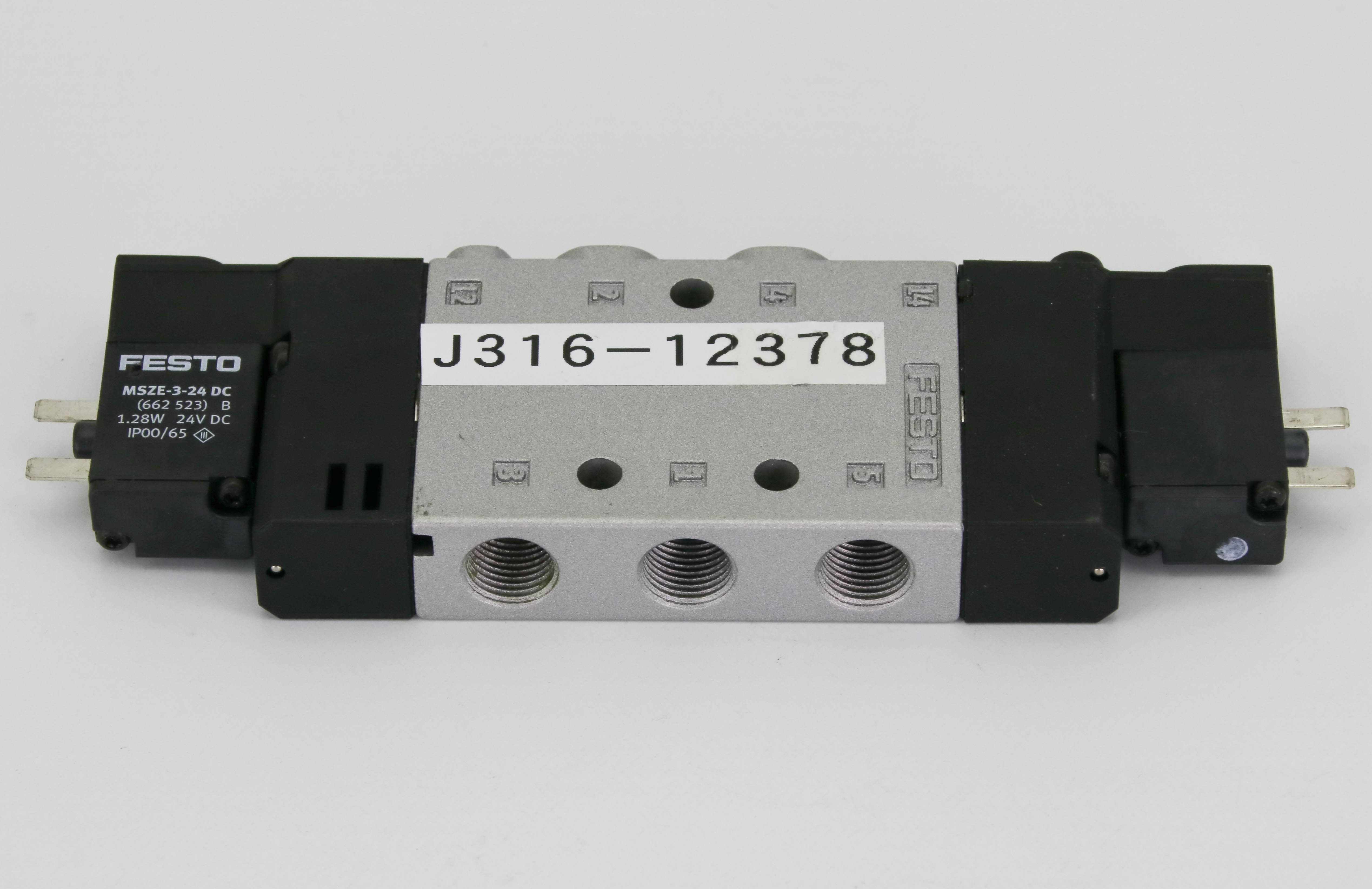 12378 FESTO SOLENOID VALVE CPE, 2-8 BAR, P/N:196939 CPE14-M1BH-5J-1/8