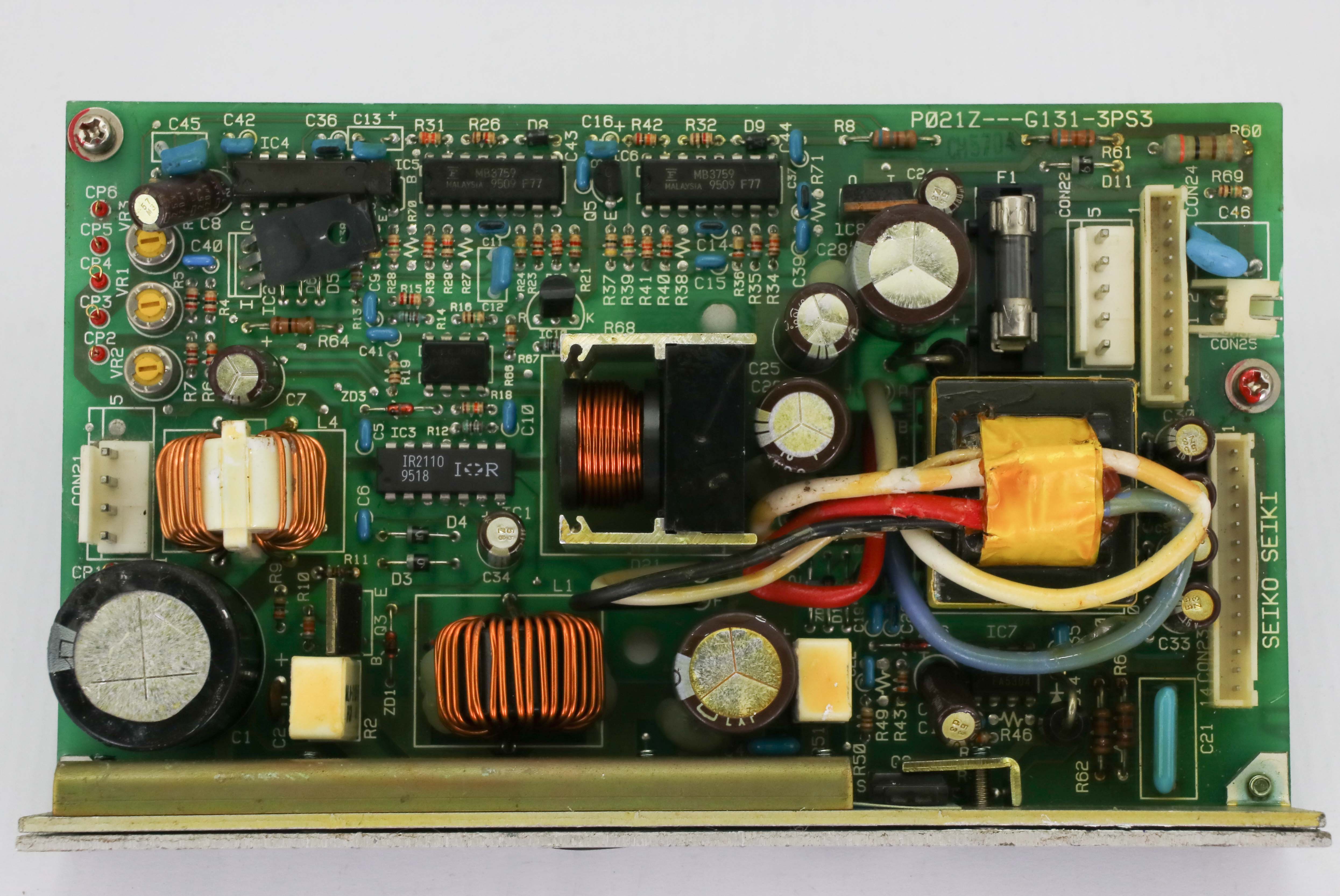 12604 SEIKO SEIKI PCB, TURBO PUMP CONTROLLER BOARD P021Z—G131-3PS3 ...