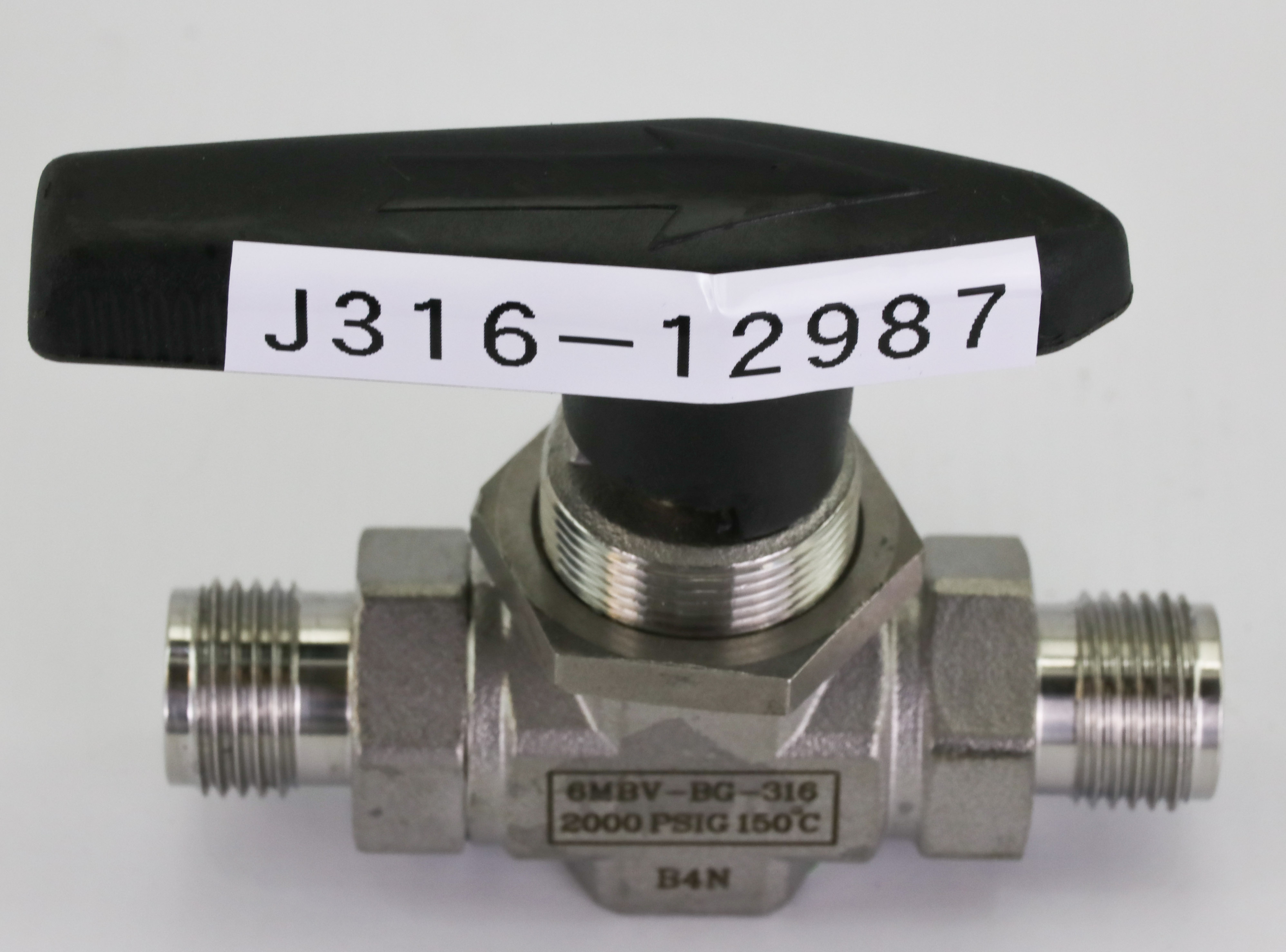 12987 OHNO FERRULE BALL VALVE, 2000 PSIG 150°C 6MBV-BG-316