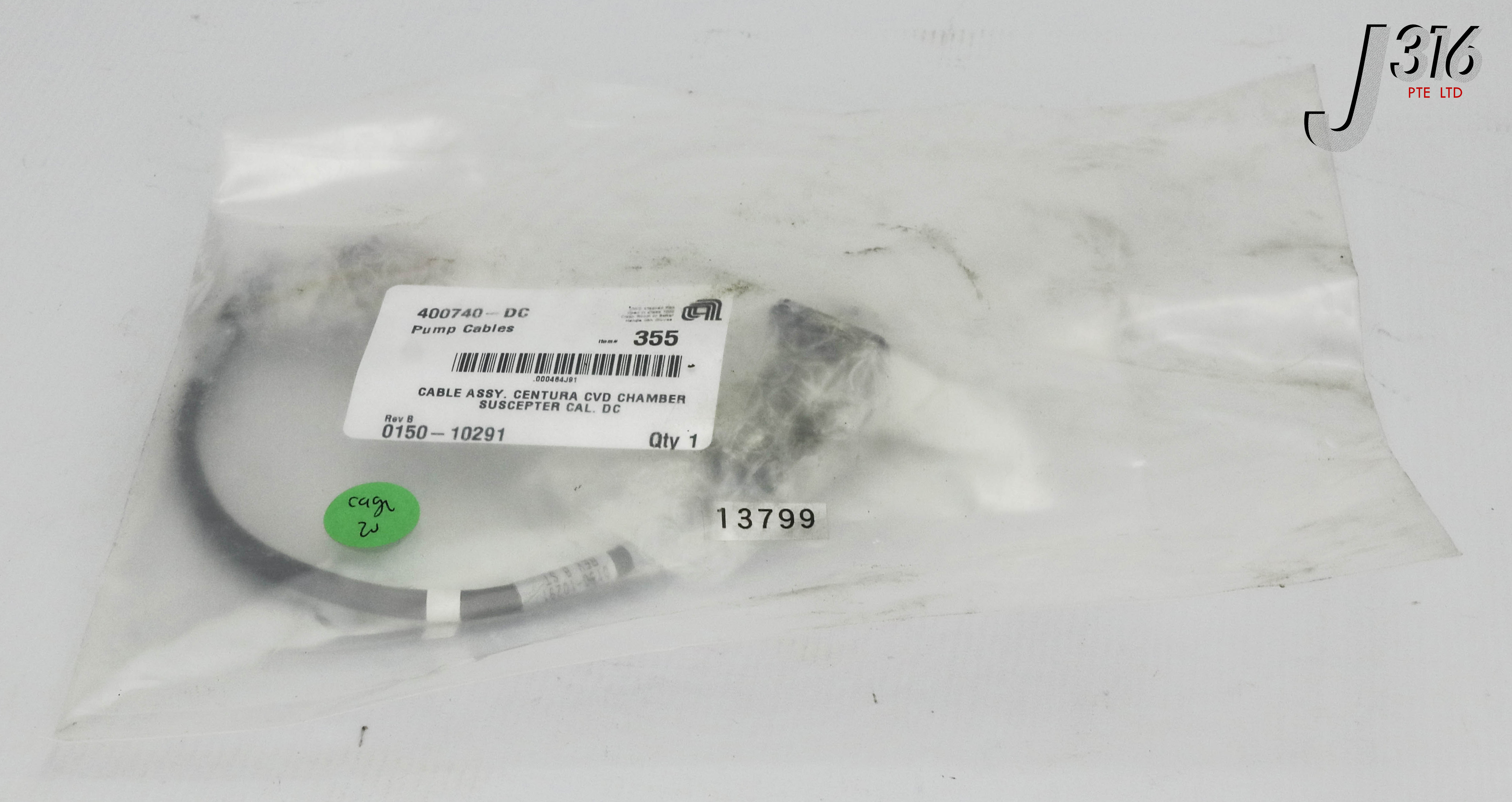 13799 APPLIED MATERIALS CABLE ASSY, CENTURA CVD CHAMBER SUSCEPTER CAL.DC (NEW) 0150-10291