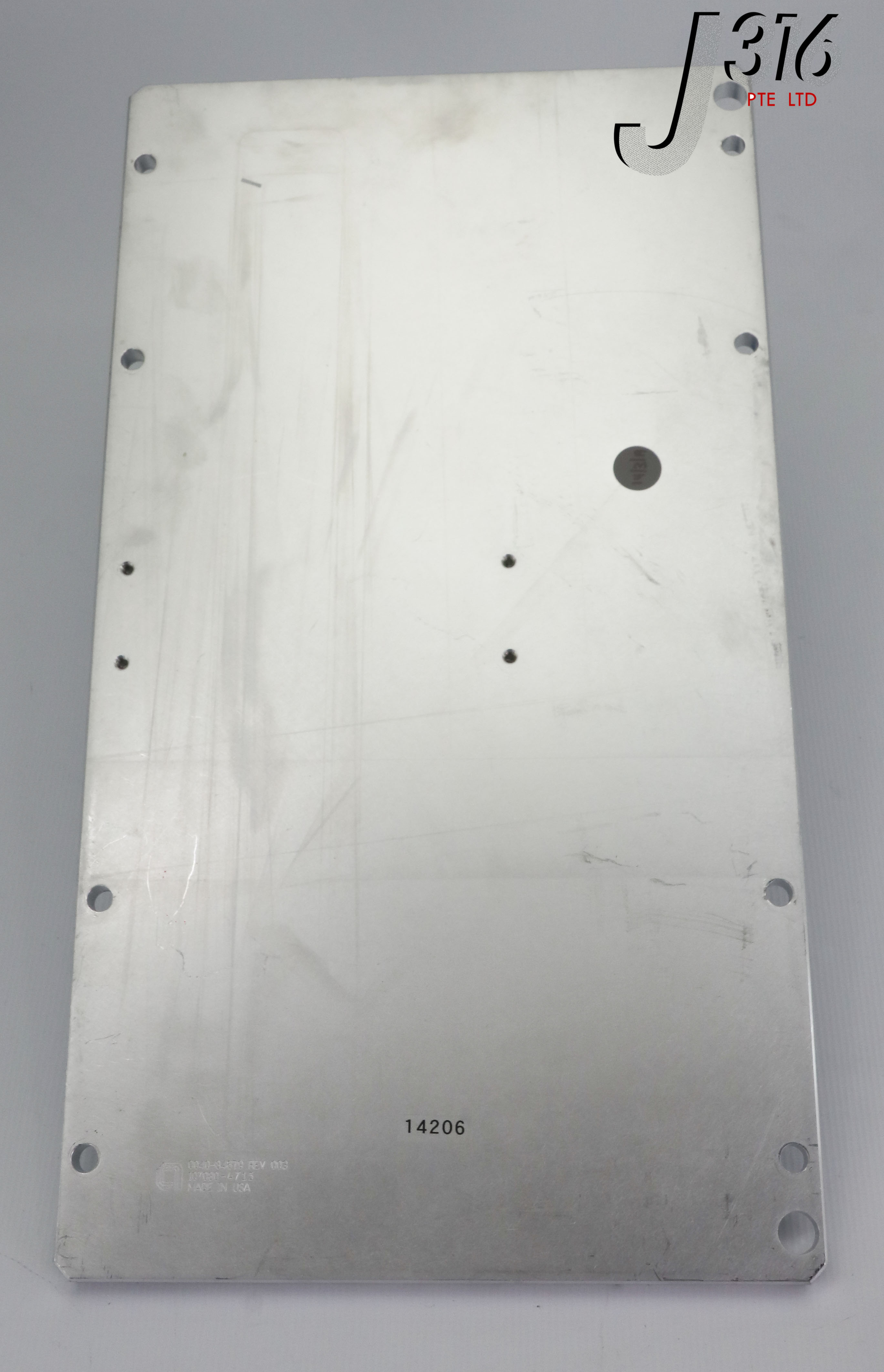 14206 Applied Materials Chamber Blank Off,19″x10.5″ 0040-84679 