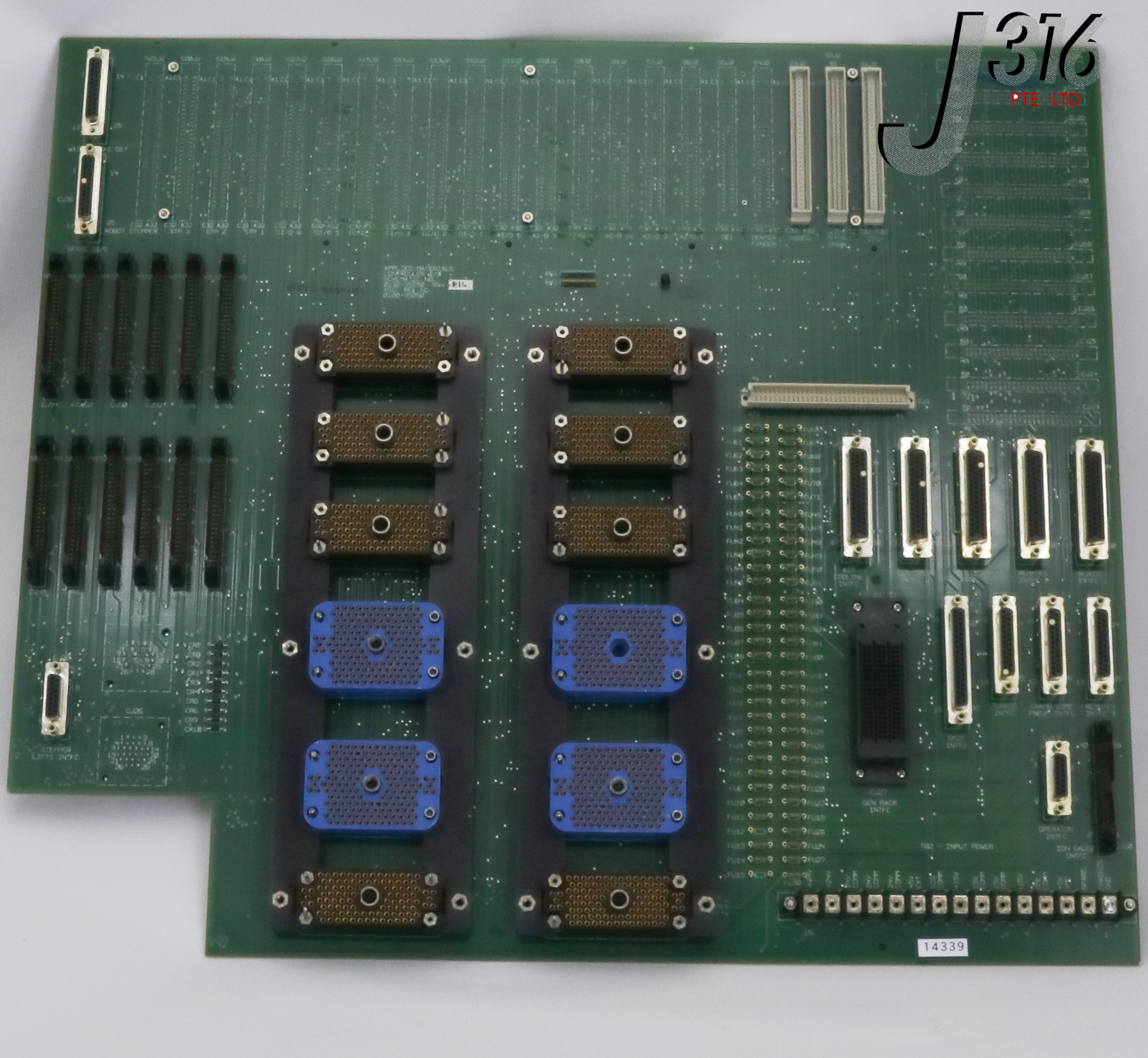 14339 APPLIED MATERIALS PCB BACKPLANE, ASSY CONTROLLER I/O CENTURA 0130-35050 0100-35050
