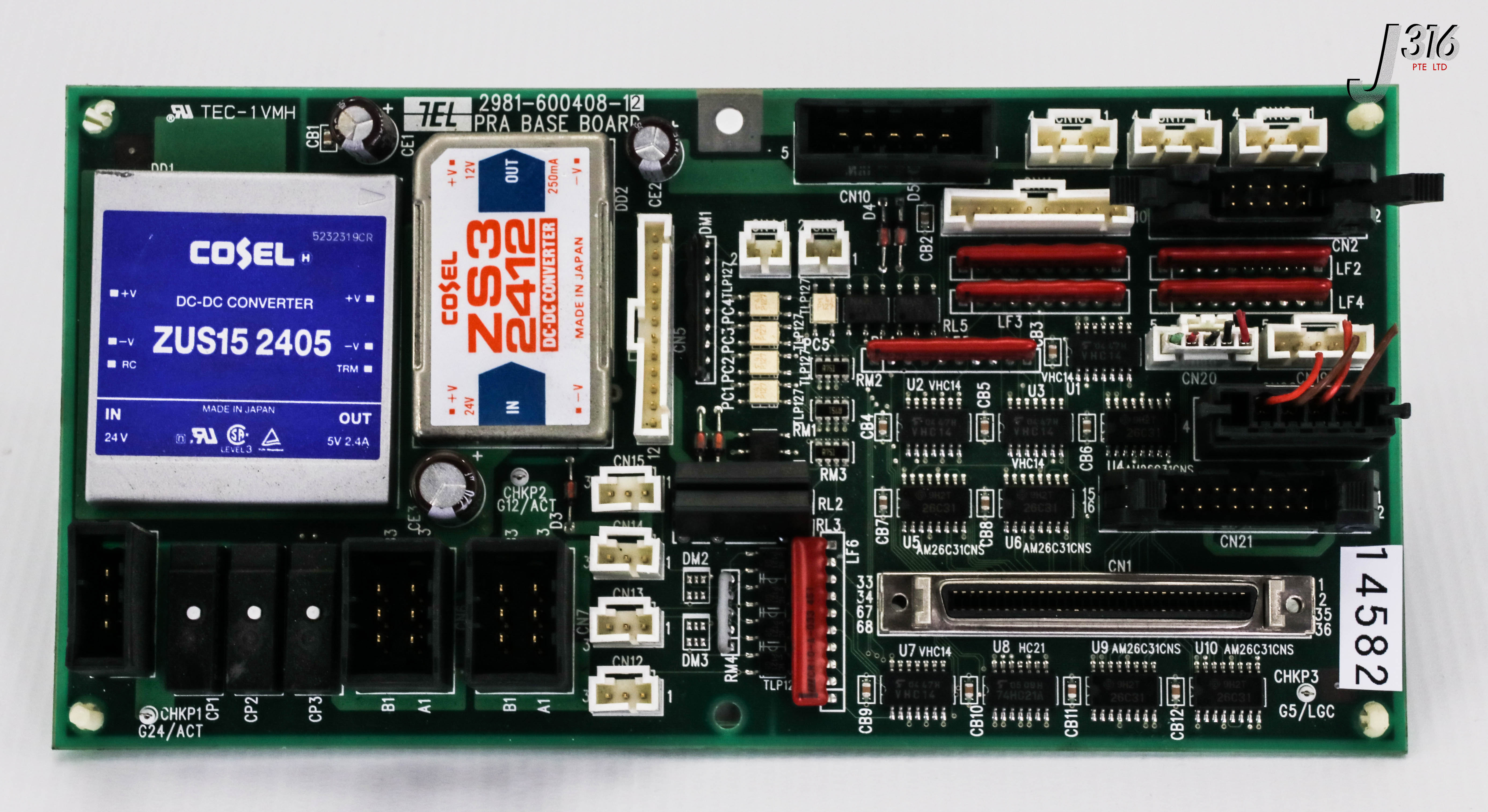 14582 TEL PRA BASE BOARD, PCB 2981-600408-12