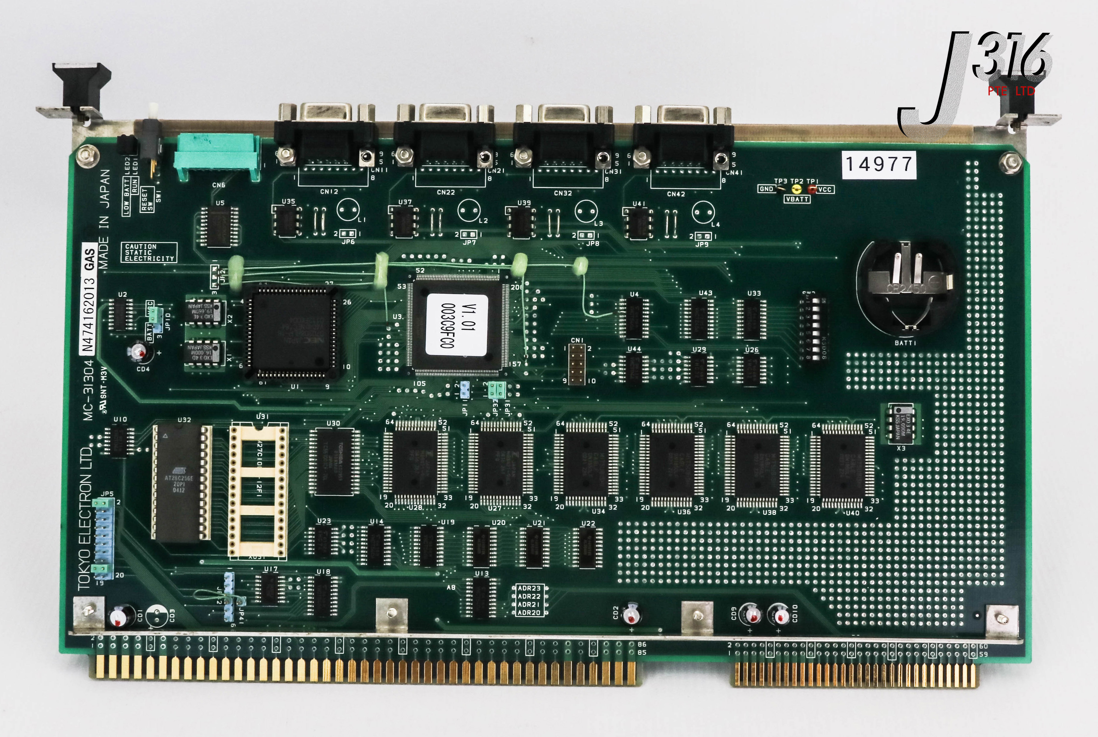 14977 TOKYO ELECTRON PCB MODULE BOARD, MC-31304 2180-020434-13