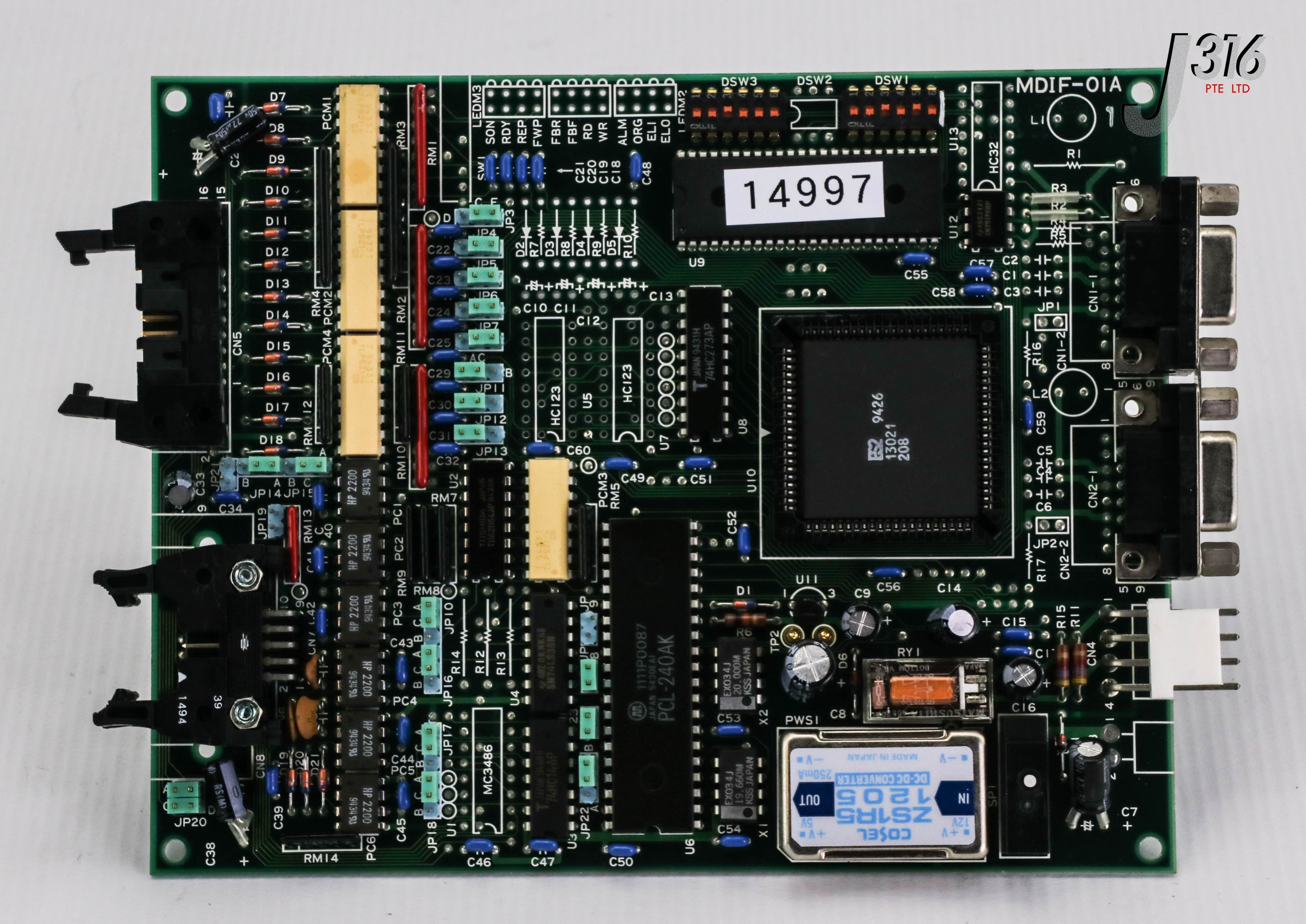 14997 TOKYO ELECTRON PCB, T-BAWL CONTROL UNIT, MDIF-01A, 11810003031 MDIF-01A-1