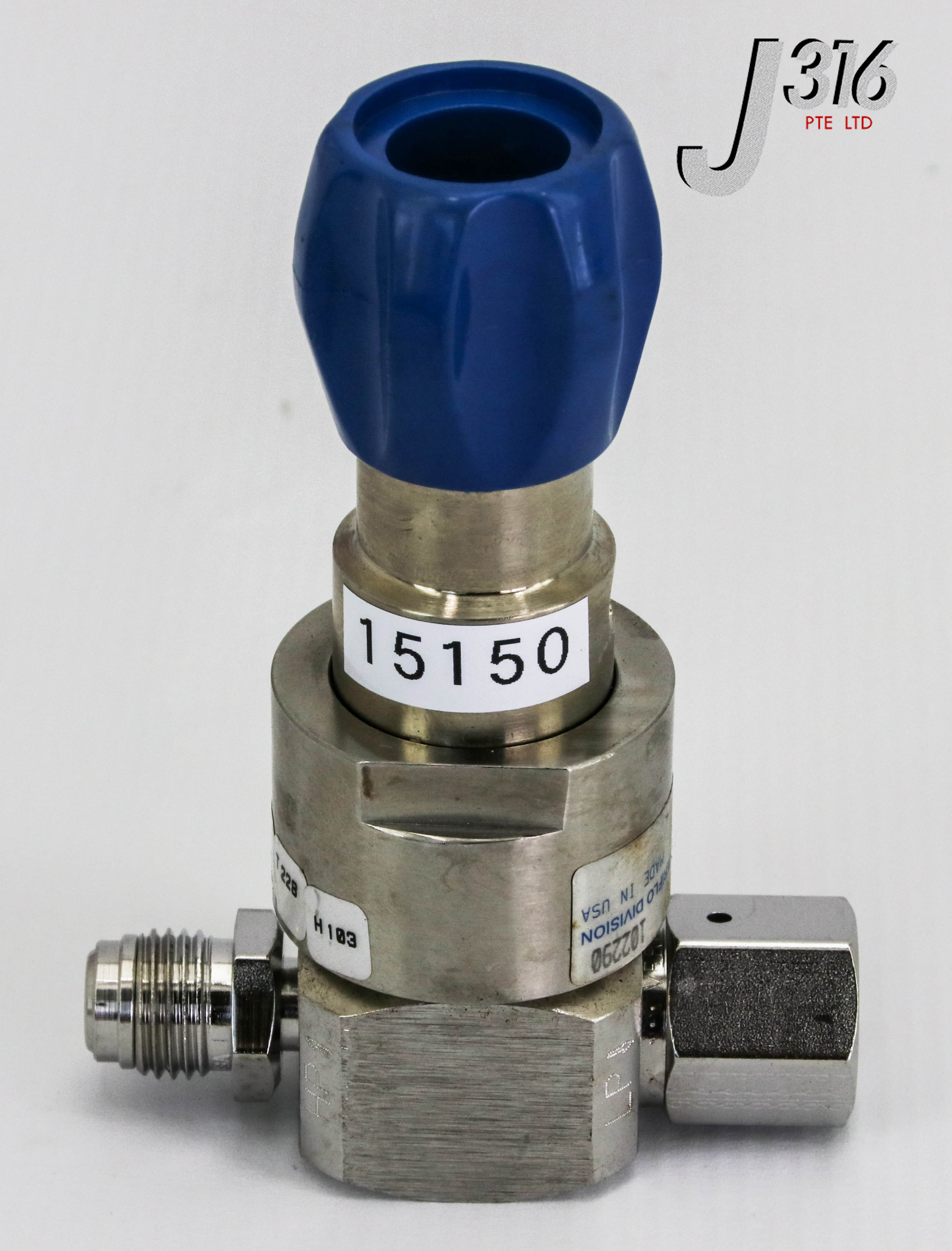 15150 VERIFLO HIGH PURITY LOW PRESSURE REGULATOR, P/N: 45400891, AMAT 3800-01171 SQMICRO302PFSMF