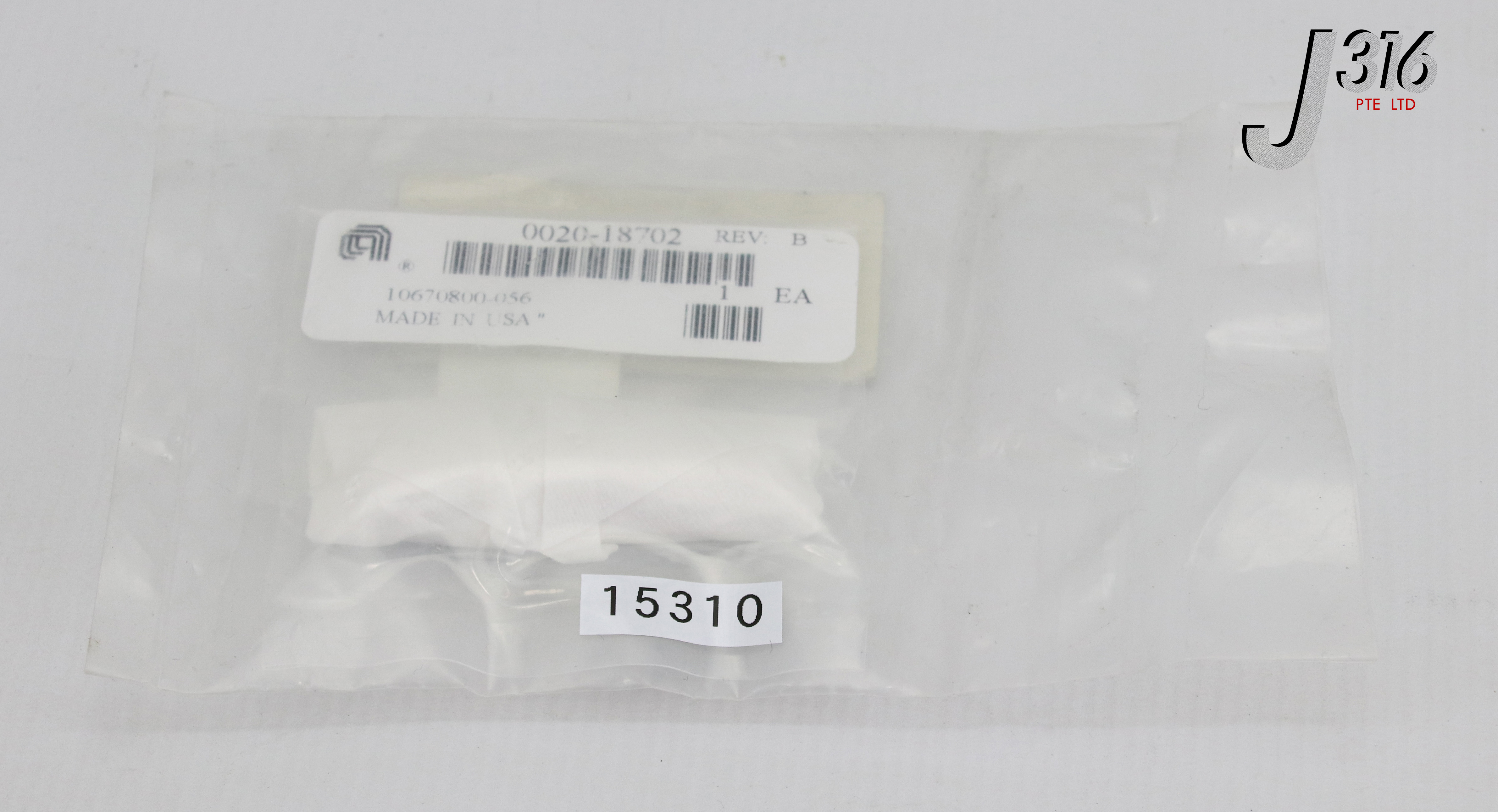 15310 APPLIED MATERIALS TUBE,.375 DIA ADAPTER,ULTIMA HDP-CVD, 10670800 (NEW) 0020-18702