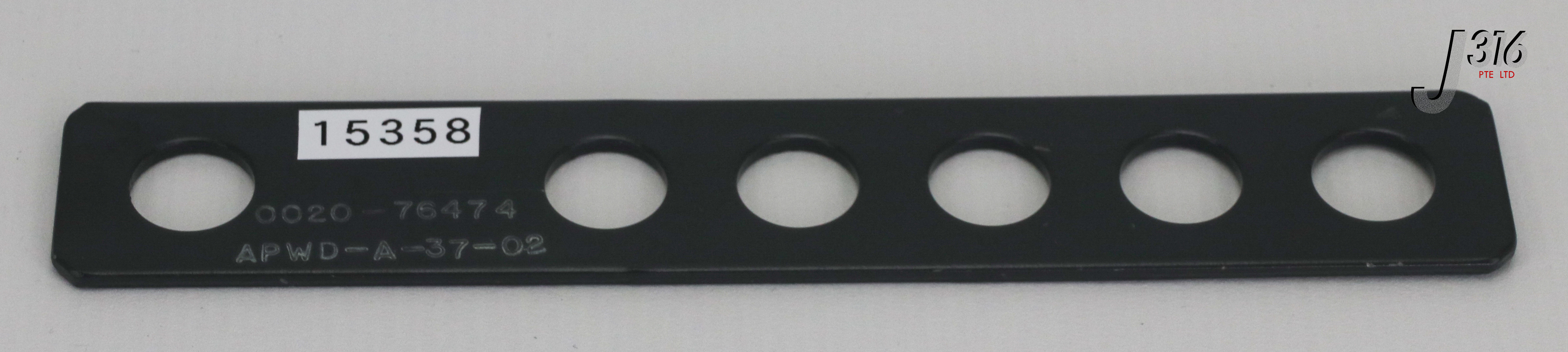 15358 APPLIED MATERIALS BRKT, GEN RACK, CONNECTOR PLATE 0020-76474