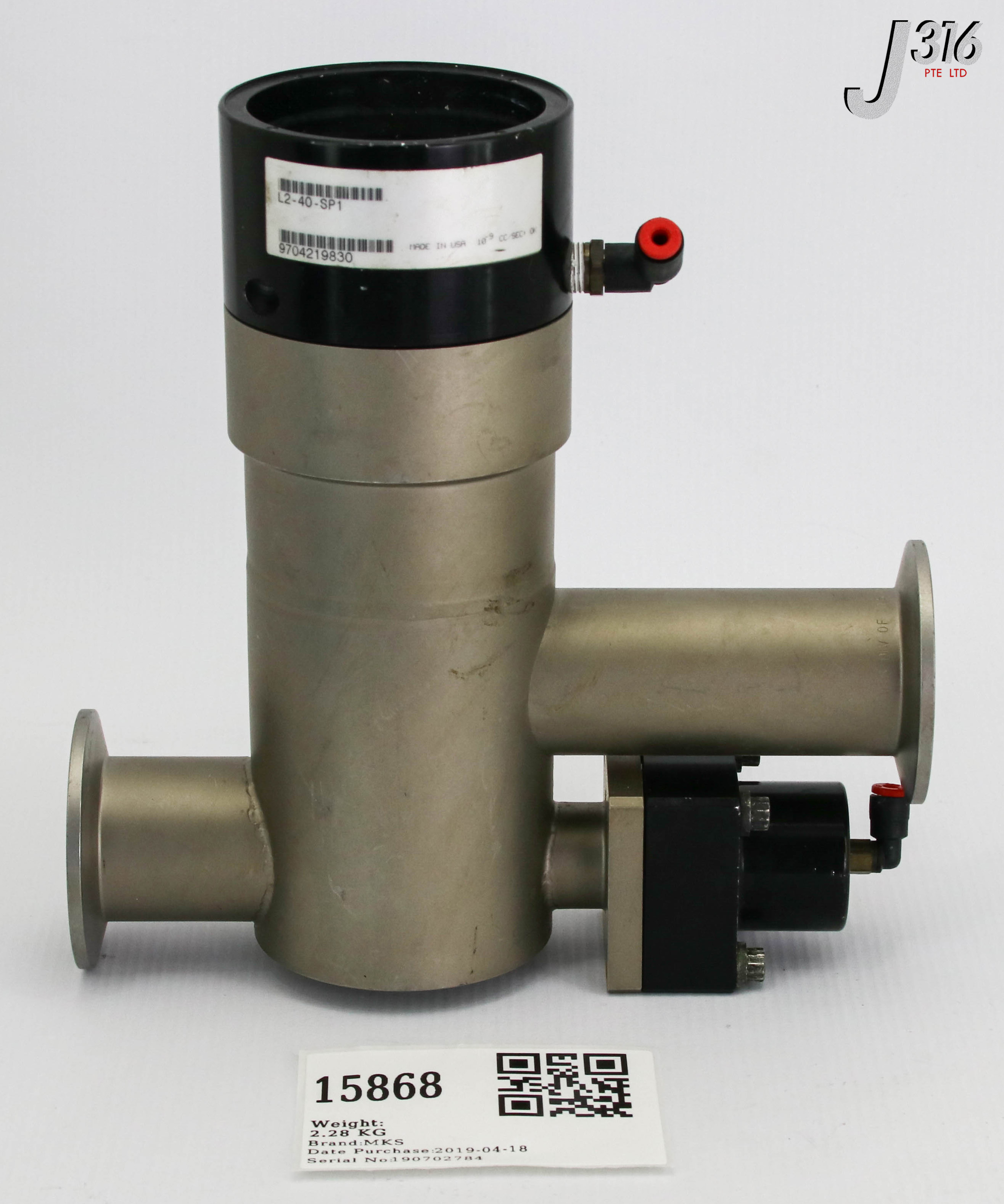 15868 MKS VALVE,TWO STAGE INLINE,NW40 L2-40-SP1
