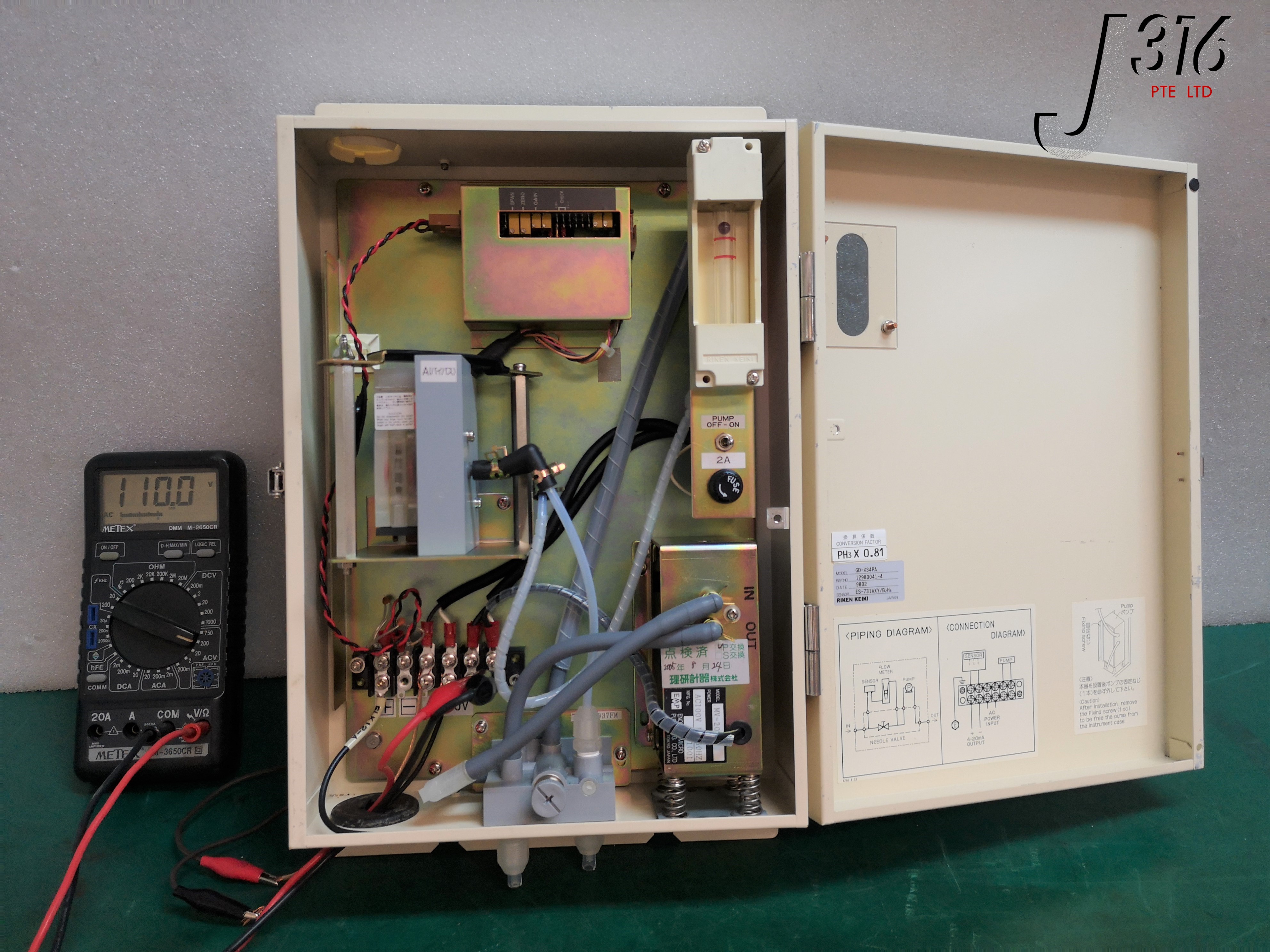 16006 RIKEN KEIKI GAS DETECTOR GD-K34PA