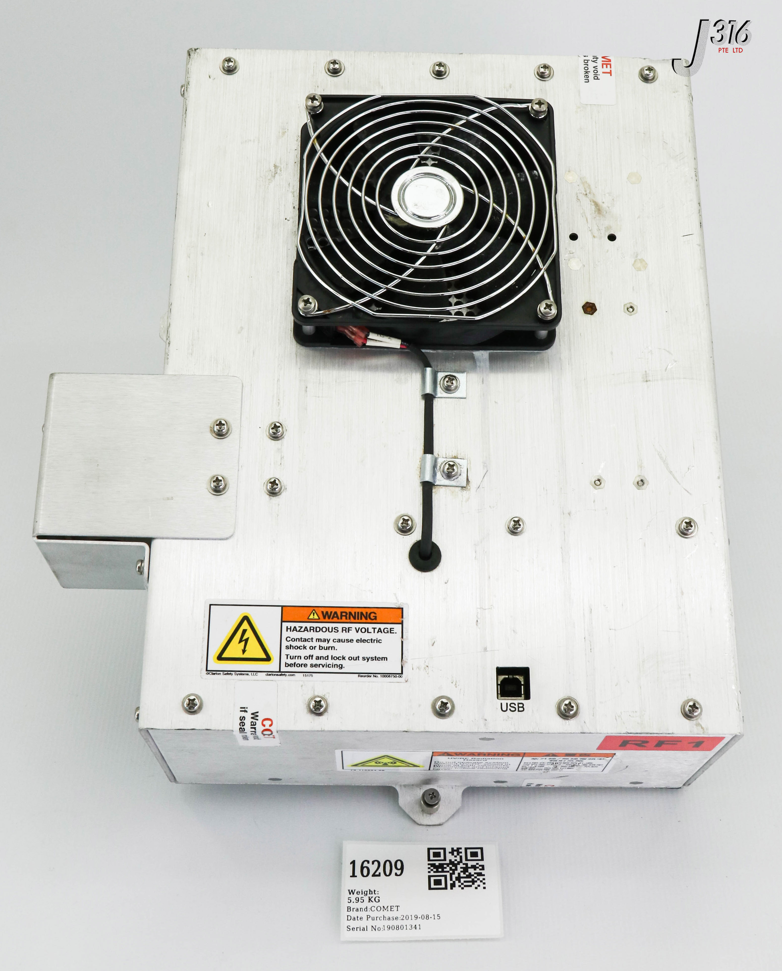 16209 COMET RF MATCH 3000W 13.56MHZ 5200VRMS 65ARMS, LAM 660-228191-001 20080059
