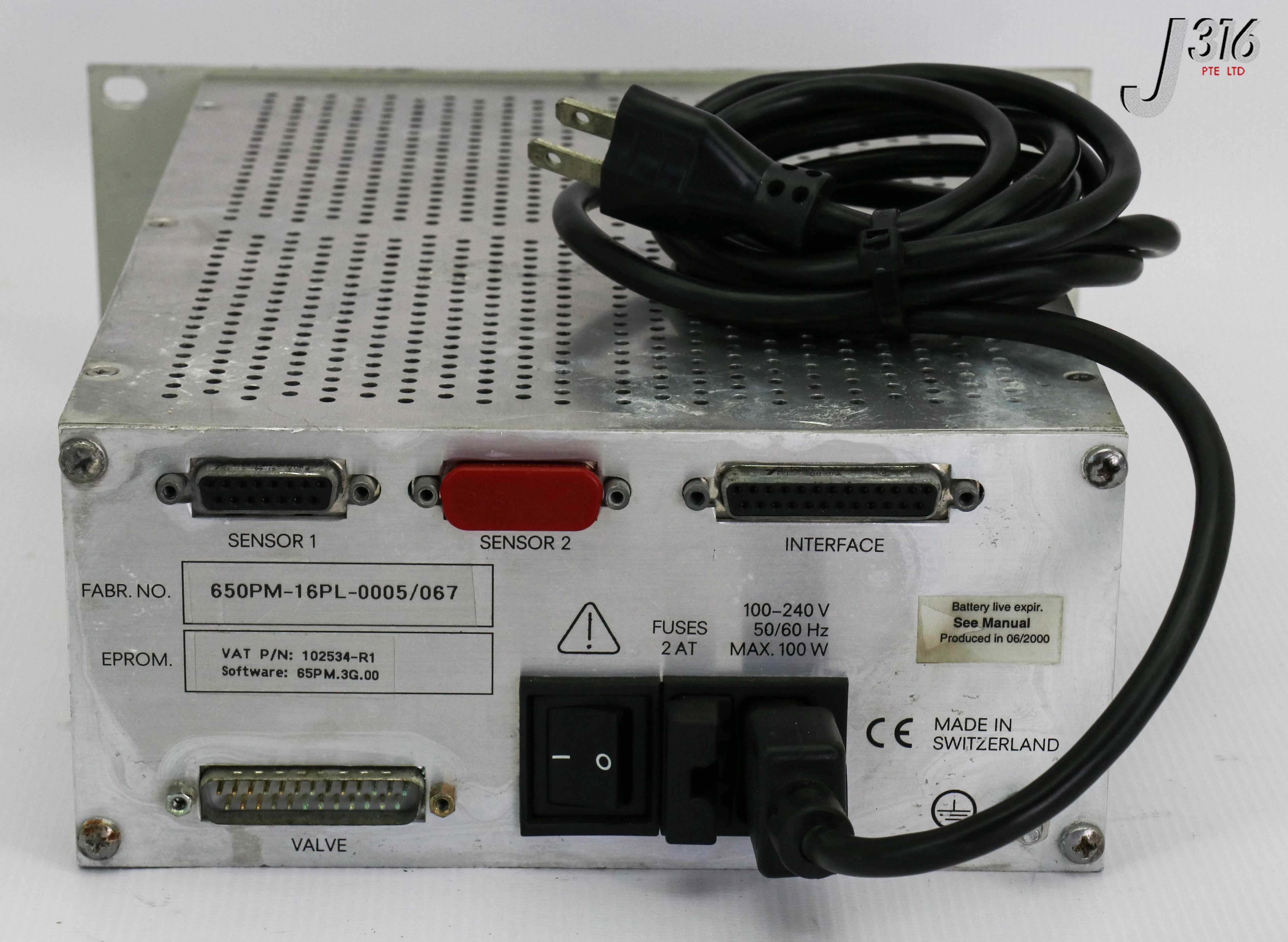 16228 VAT PM-7 ADAPTIVE PRESSURE CONTROLLER 650PM-16PL-0005 102534-R1 ...