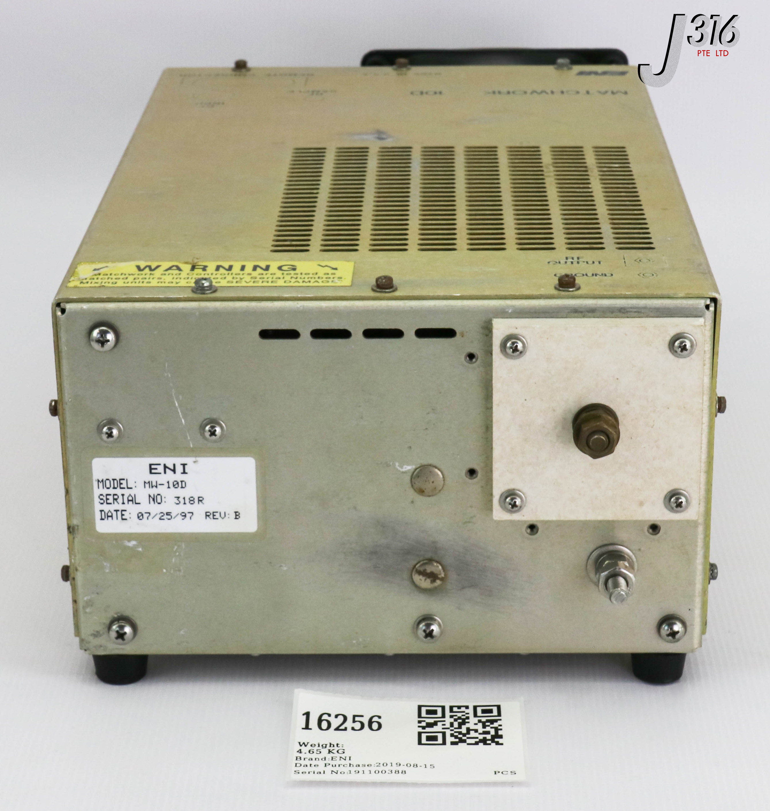 16256 ENI IMPEDANCE MATCHING NETWORK, MATCHWORK-10D MW-10D