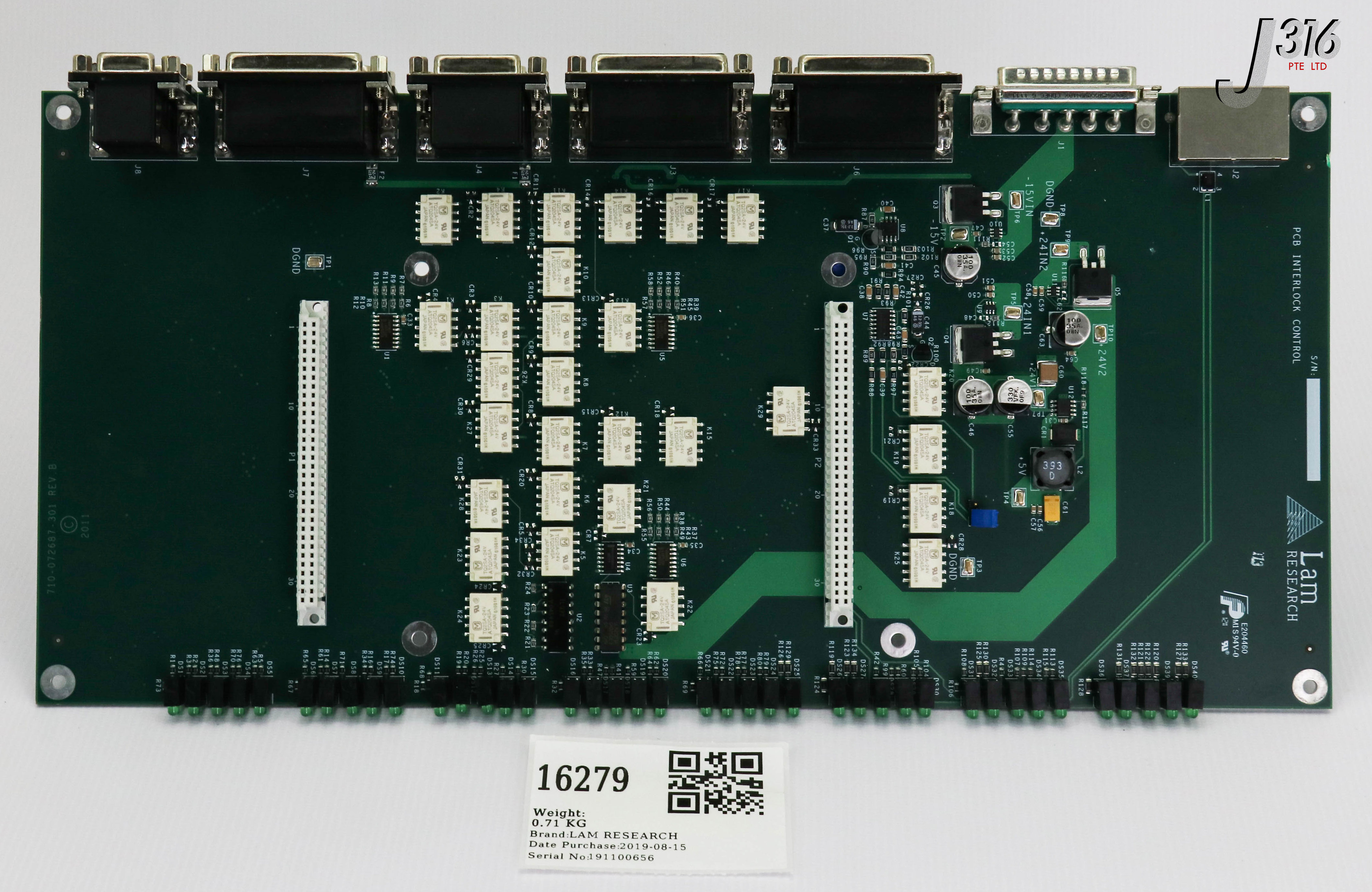 16279 LAM RESEARCH PCB INTERLOCK CONTROL 810-072687-301