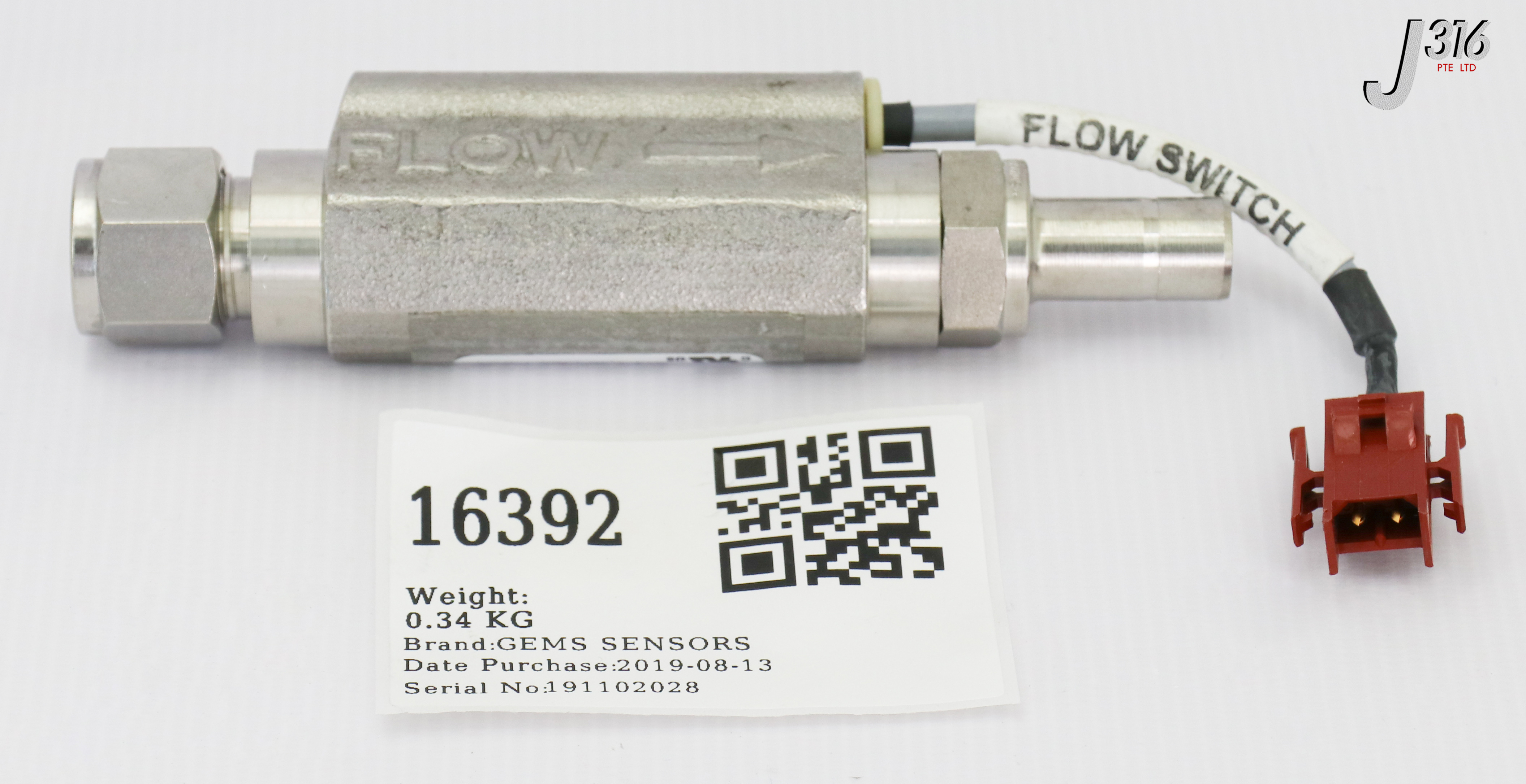 16392 GEMS SENSORS FS-480 FLOW SWITCH 2.00GPM 216725