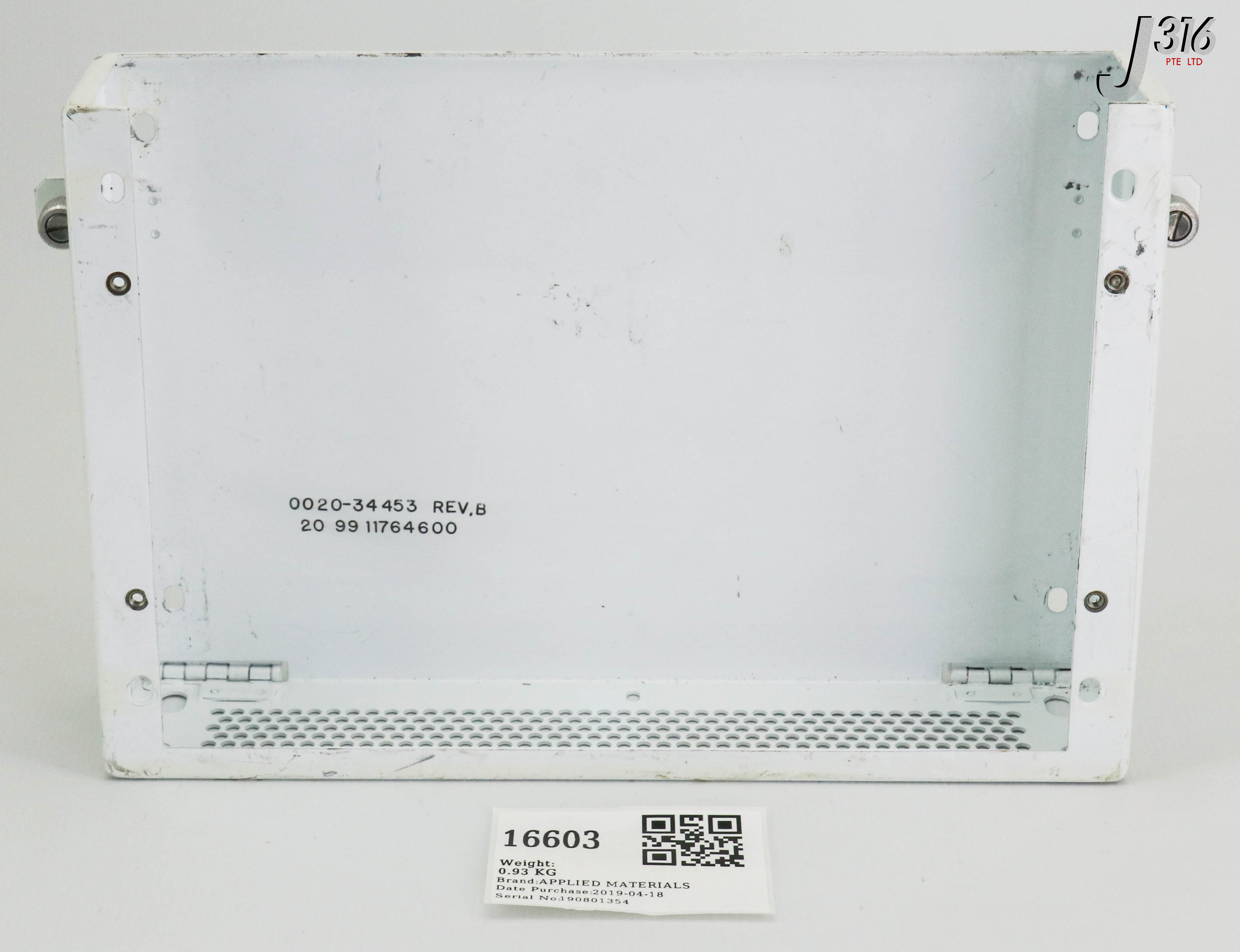 16603 APPLIED MATERIALS CARD CAGE ENCLOSURE 0020-34453