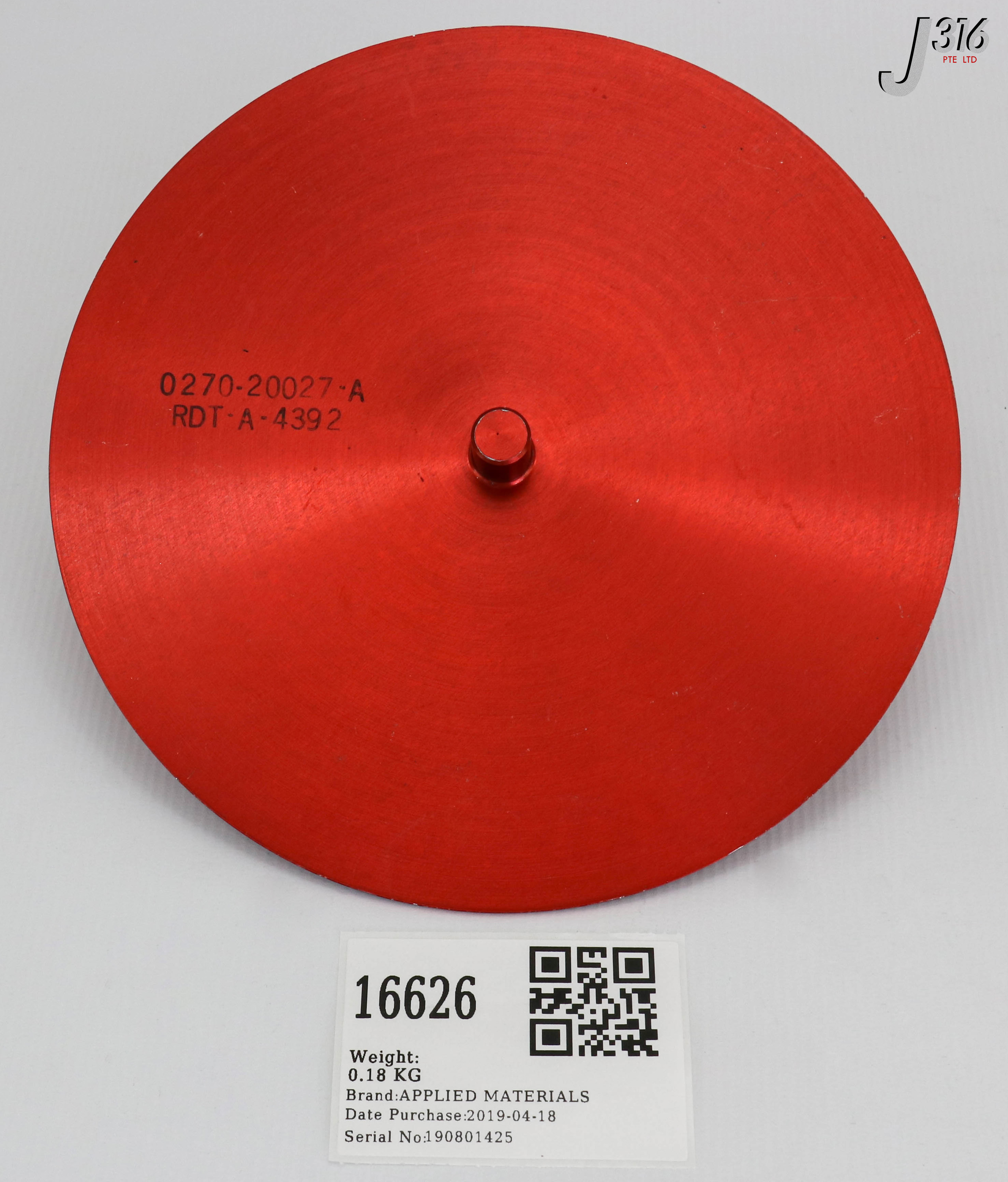 16626 APPLIED MATERIALS GAUGE HOOP CD 125MM 0270-20027