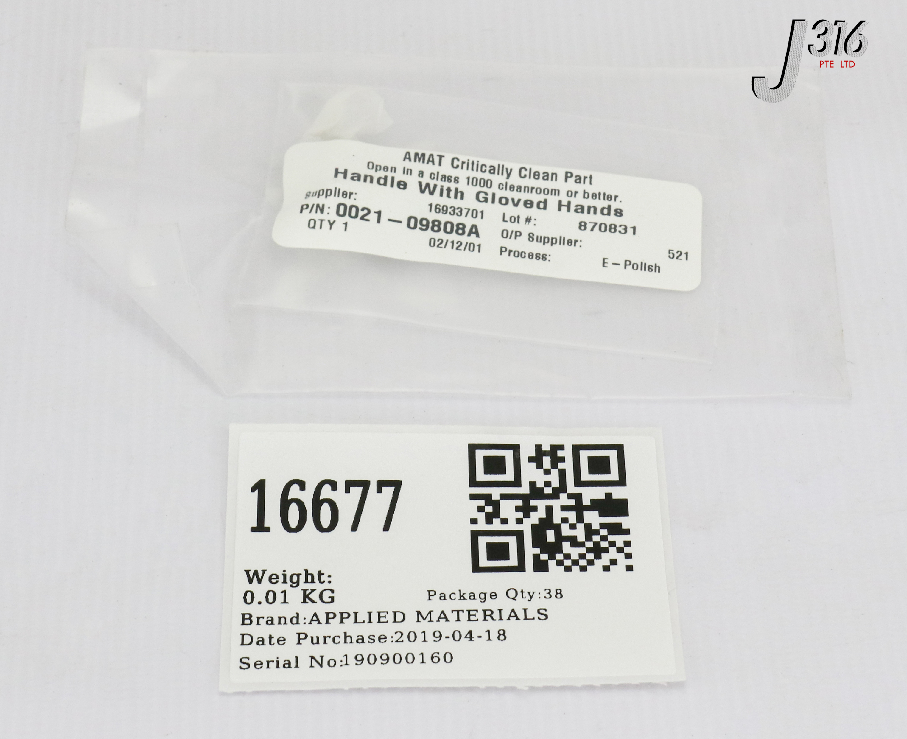 16677 APPLIED MATERIALS SCREW, PN HD#8-32 X 1/2 LG HAYNES (NEW ...