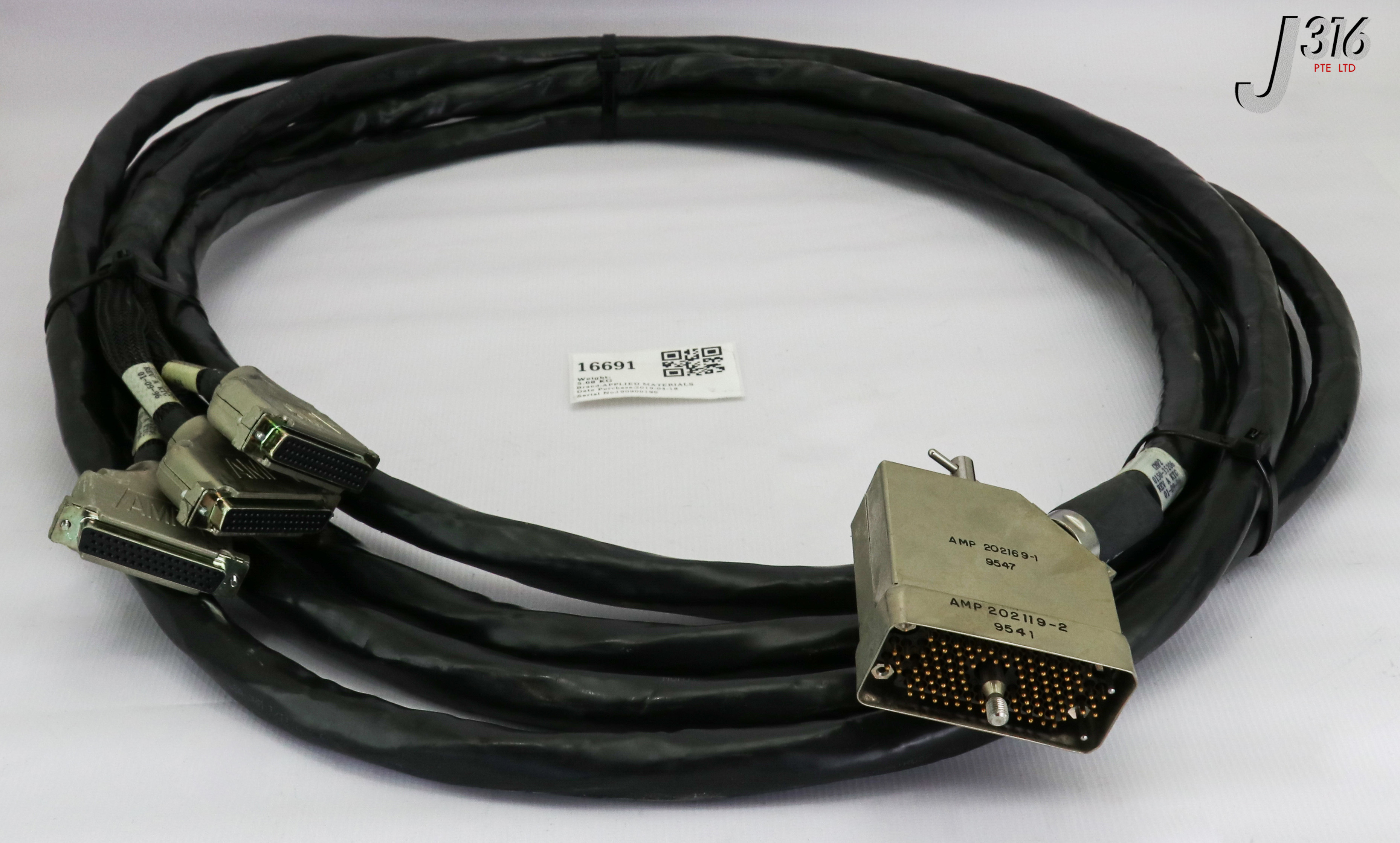 16691 APPLIED MATERIALS HARNESS ASSY MAINFRAME UMBILICAL CMJ2, 25FT 0150-35206