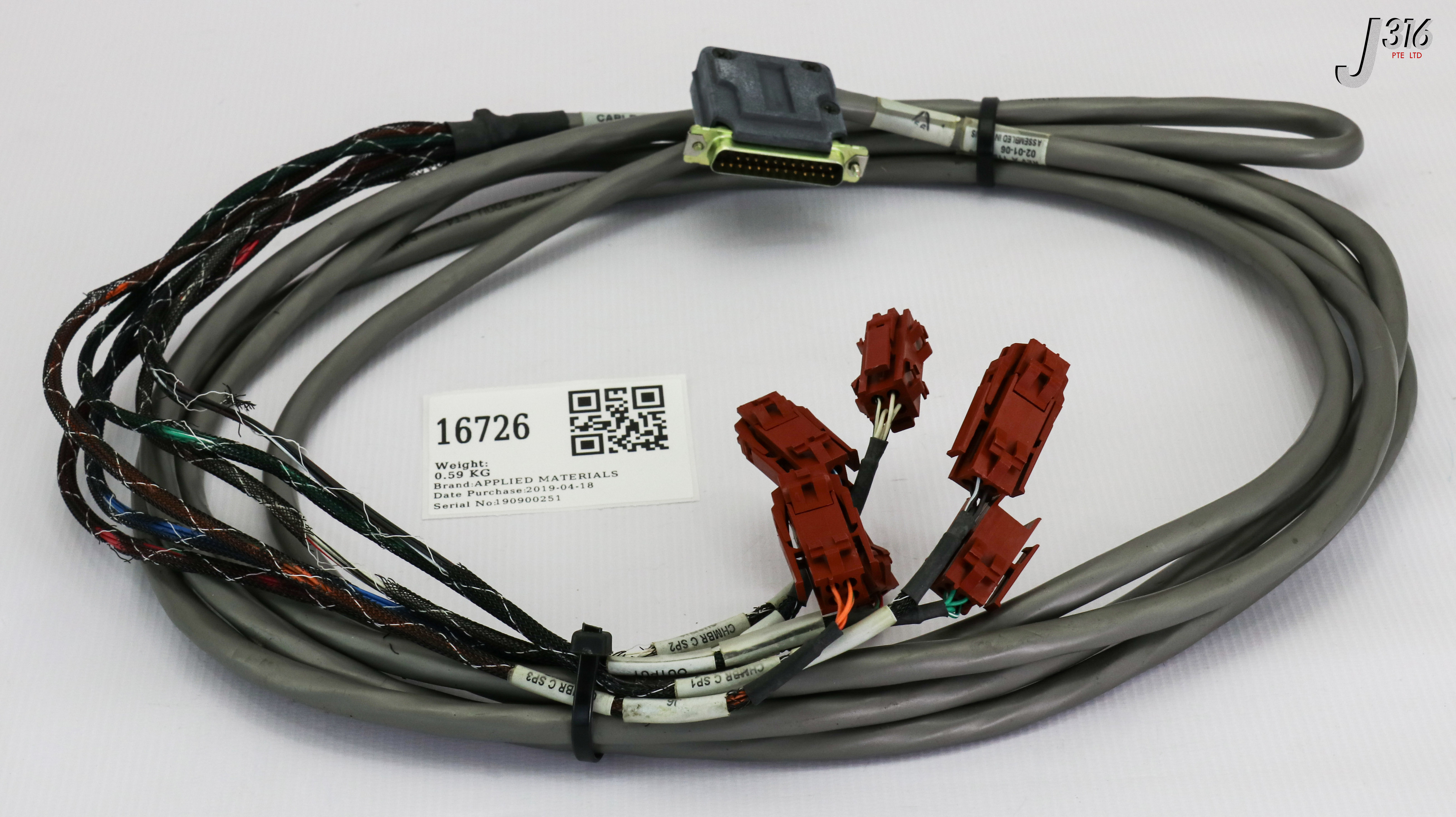 16726 APPLIED MATERIALS FLOW SENSOR C/A, A/C/E POS, CHAMBER H 0150-00882