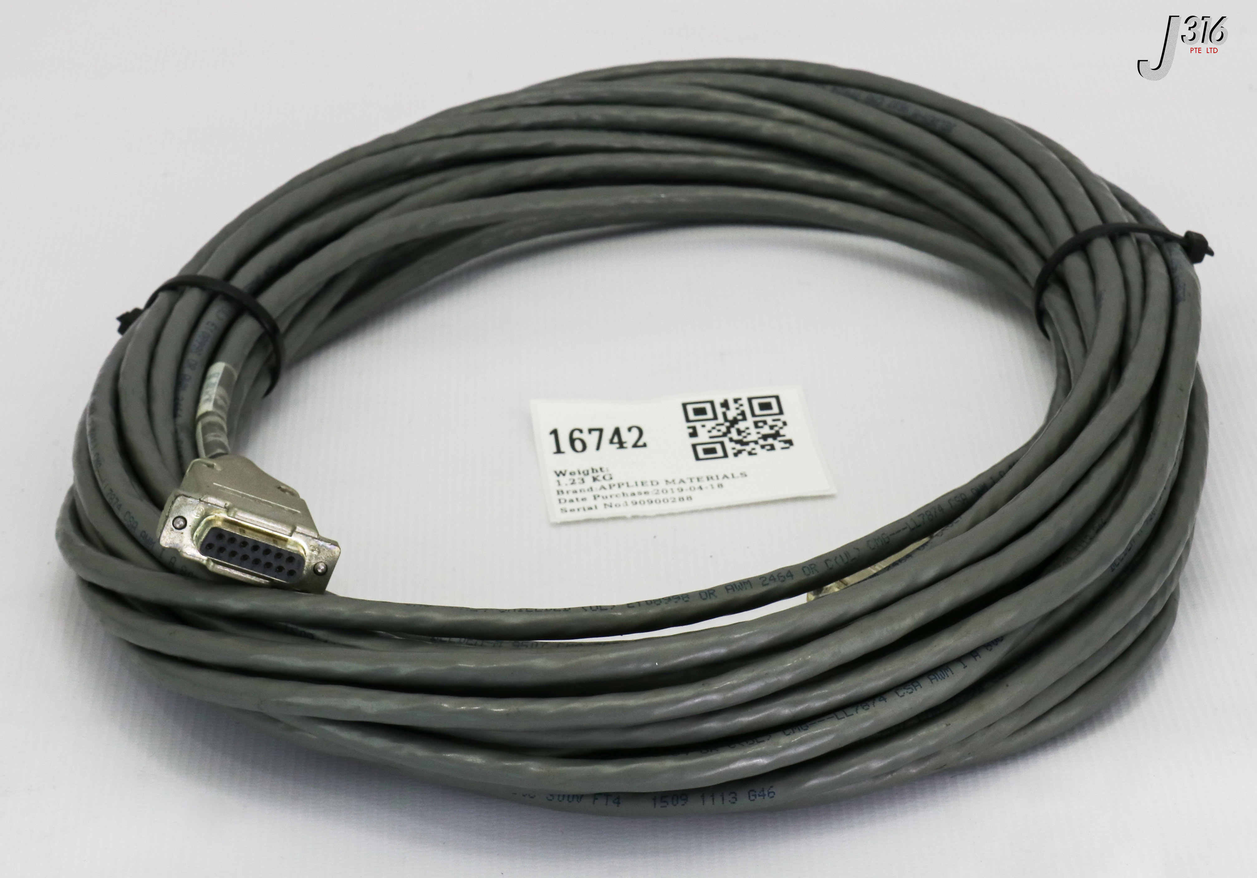 16742 APPLIED MATERIALS HDP MICROWAVE, SINGAL CABLE, 55 FT 0150-00663