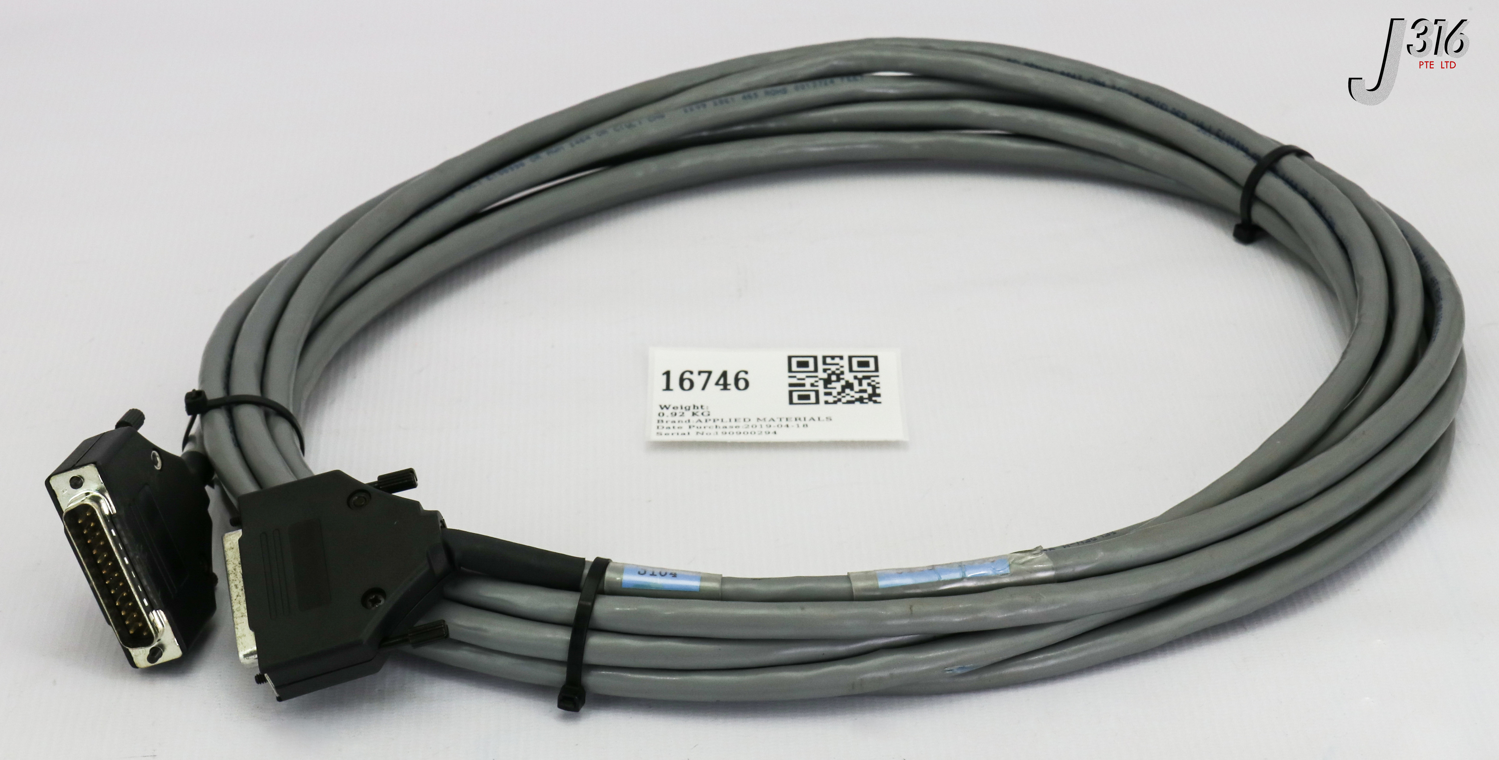 16746 APPLIED MATERIALS CABLE ASSY,MOD PWR DRIVER CONTROL I/O TO 0150-01030