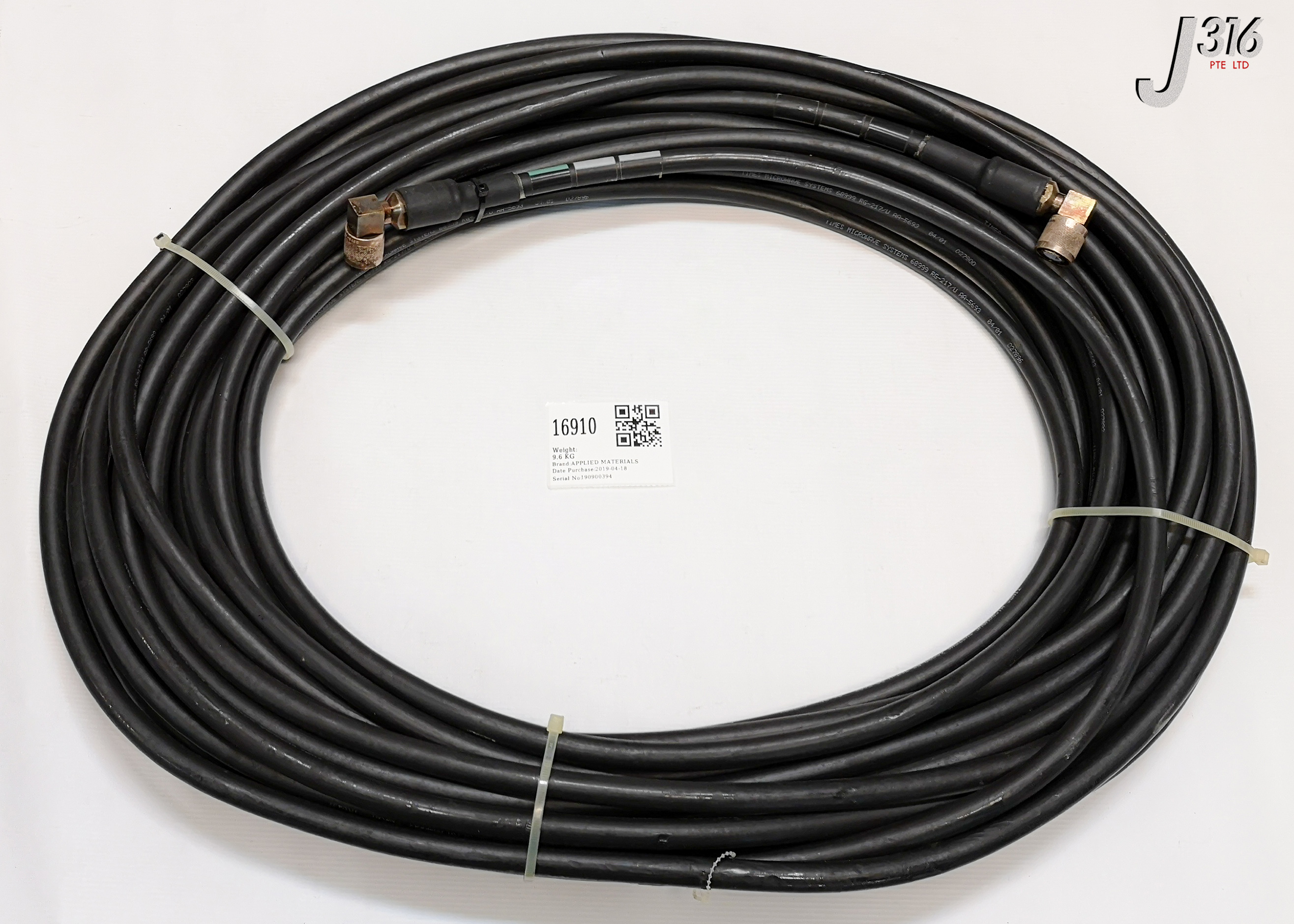 16910 APPLIED MATERIALS RF CABLE ETO BIAS ULTIMA HDP-CVD 0190-18122
