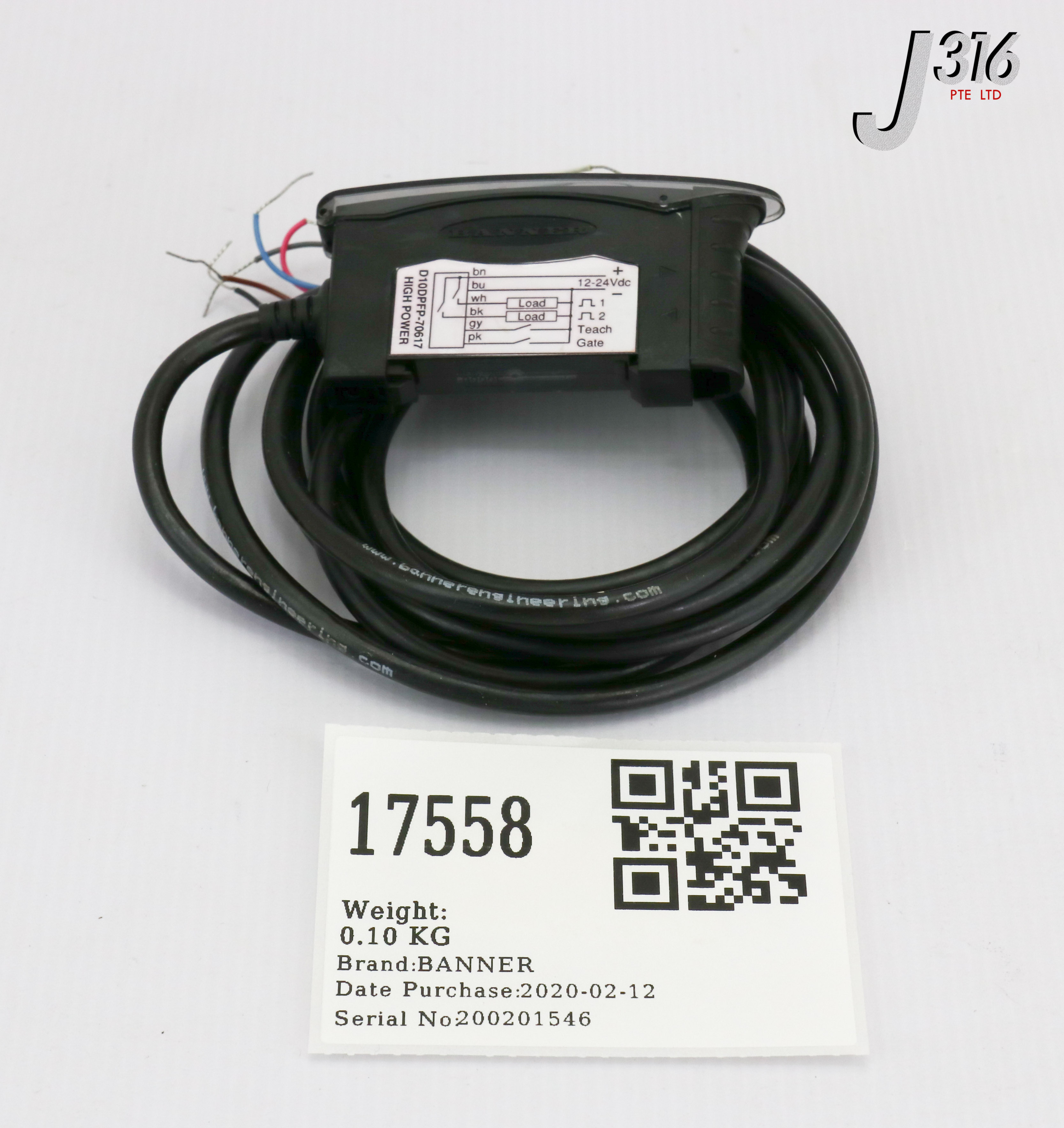 17558 BANNER DUAL DISCRETE OUTPUTS, 70617 (PARTS) D10DPFP