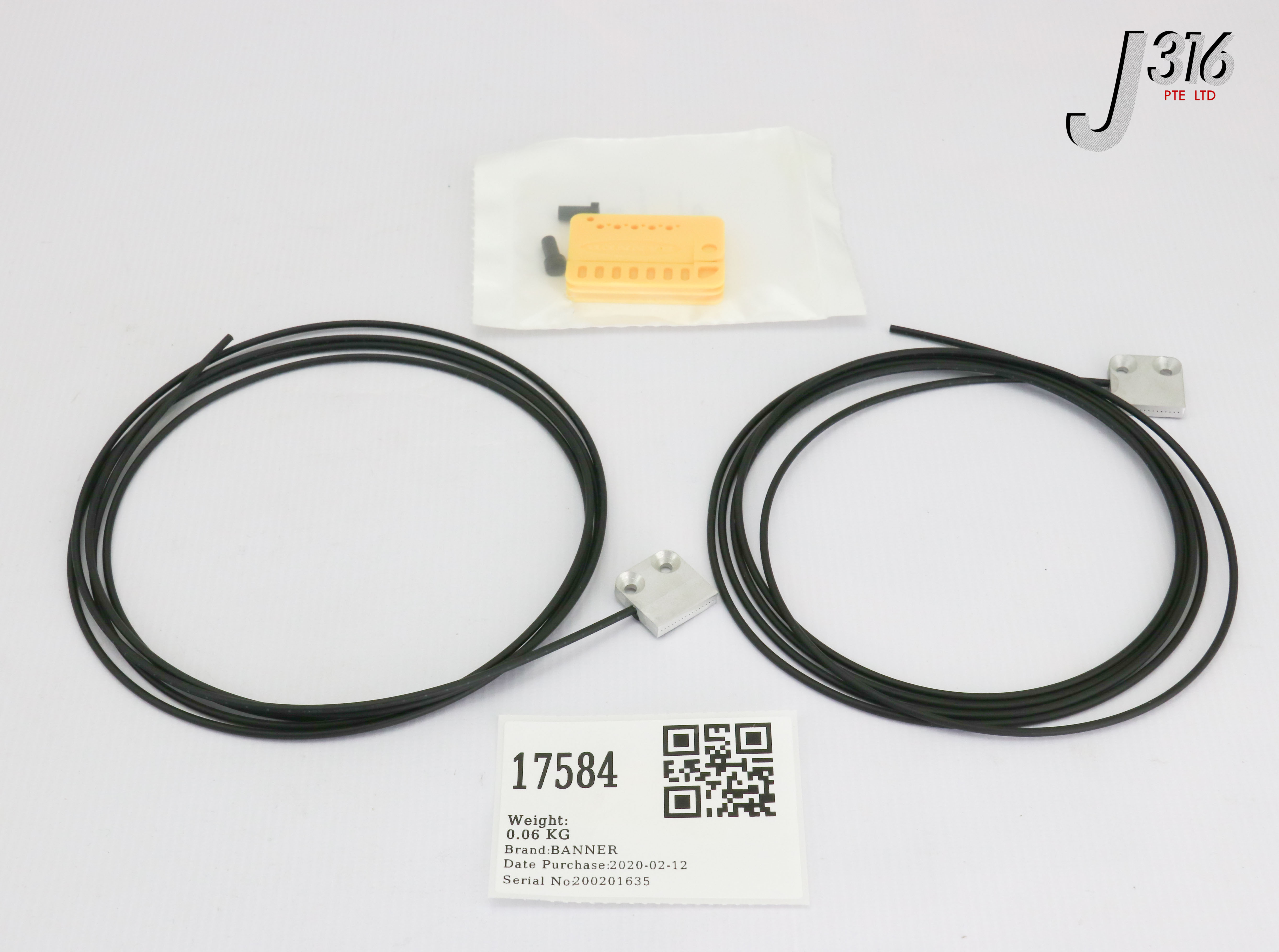 17584 BANNER PLASTIC FIBER, OPPOSED MODE CORE DIA, RECTANGLE, SIDEVIEW, 73597 (NEW IN OPEN BOX) PIRS1X166UMATS