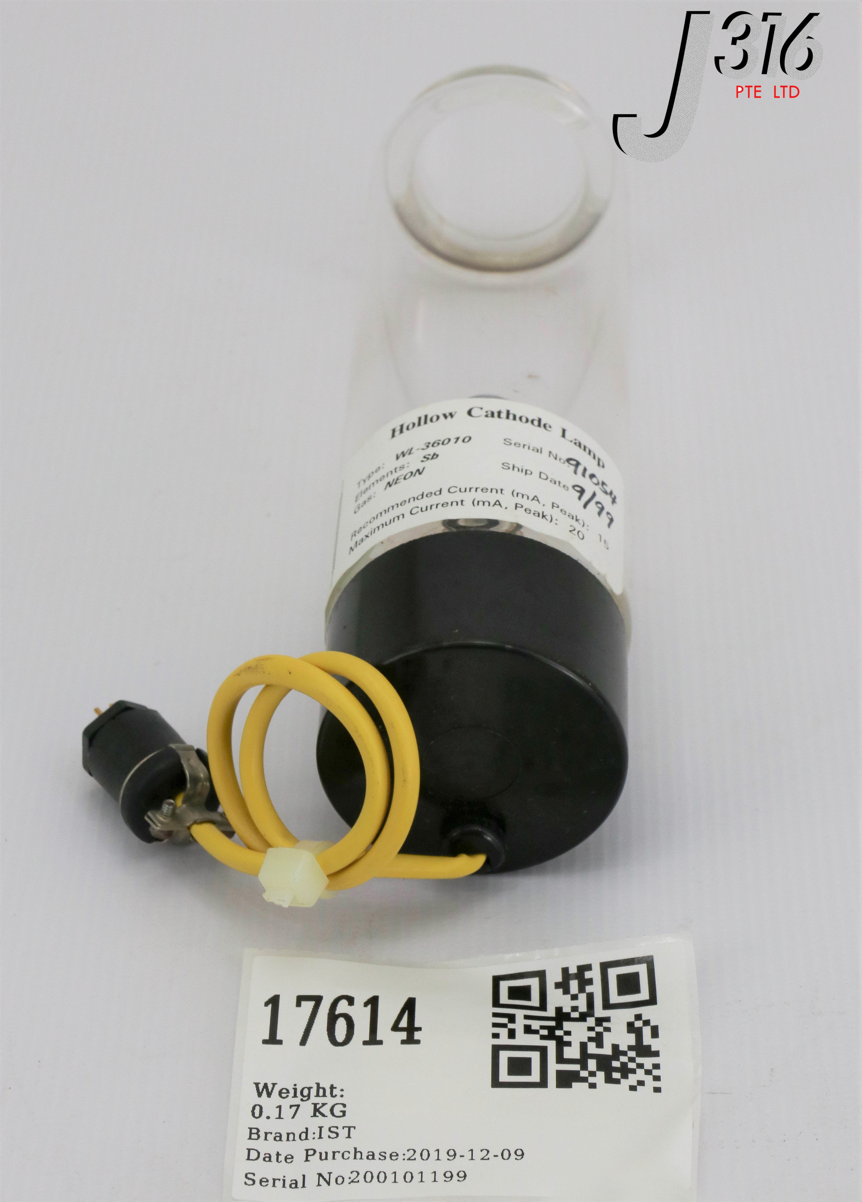 17614 IST SB ANTIMONY NEON (NE) GAS HOLLOW CATHODE LAMP WL-36010