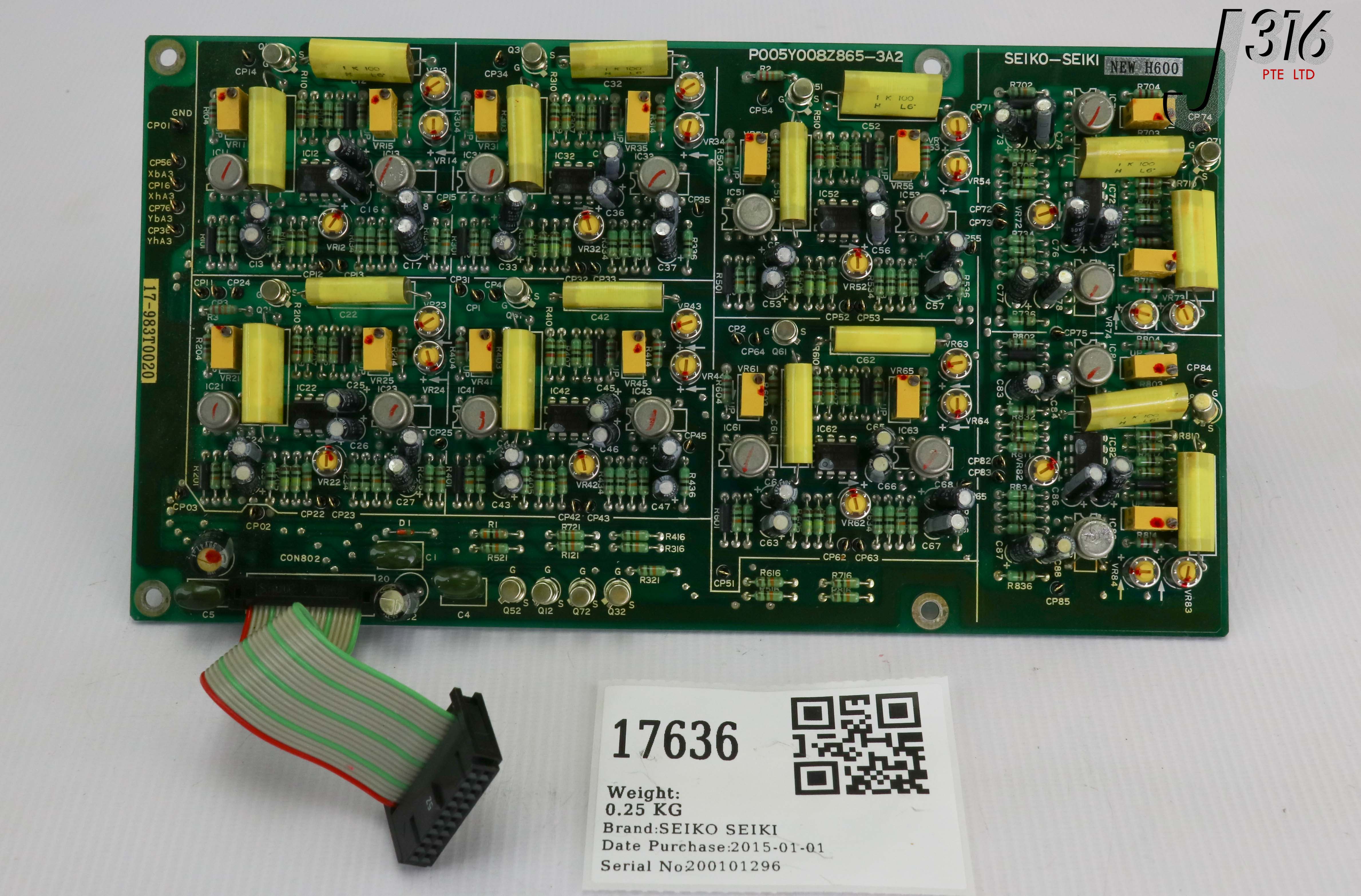 17636 SEIKO SEIKI PCB, MULTIPLIER BOARD H600 P005Y008Z865-3A2