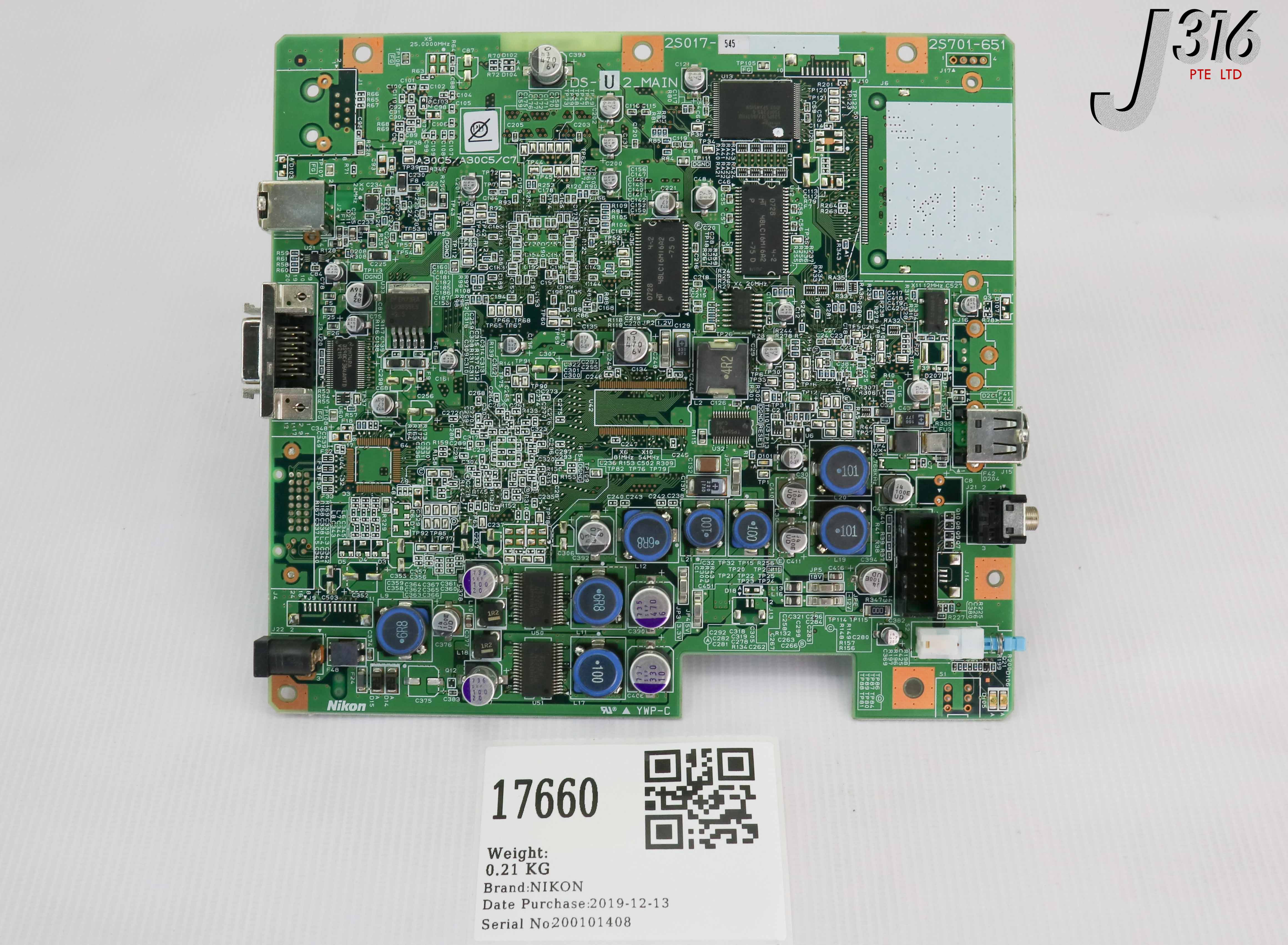 17660 NIKON PCB ASSY, DS-U2_MAIN, 2S701-651, 140FB98872, Y799C0071 5 2S017-545