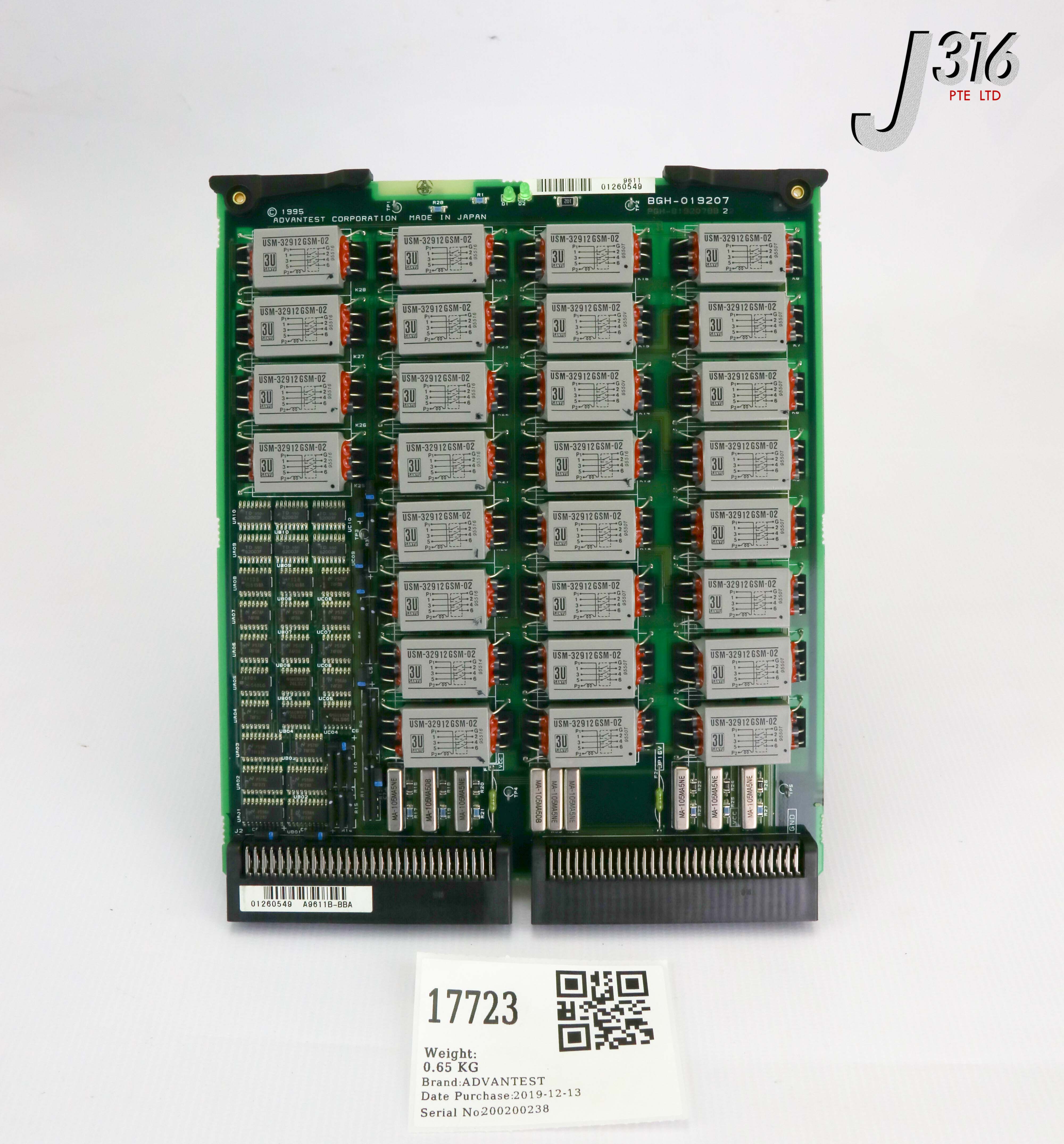 17723 ADVANTEST PCB ASSY, PGH-819207BB2 BGH-019207