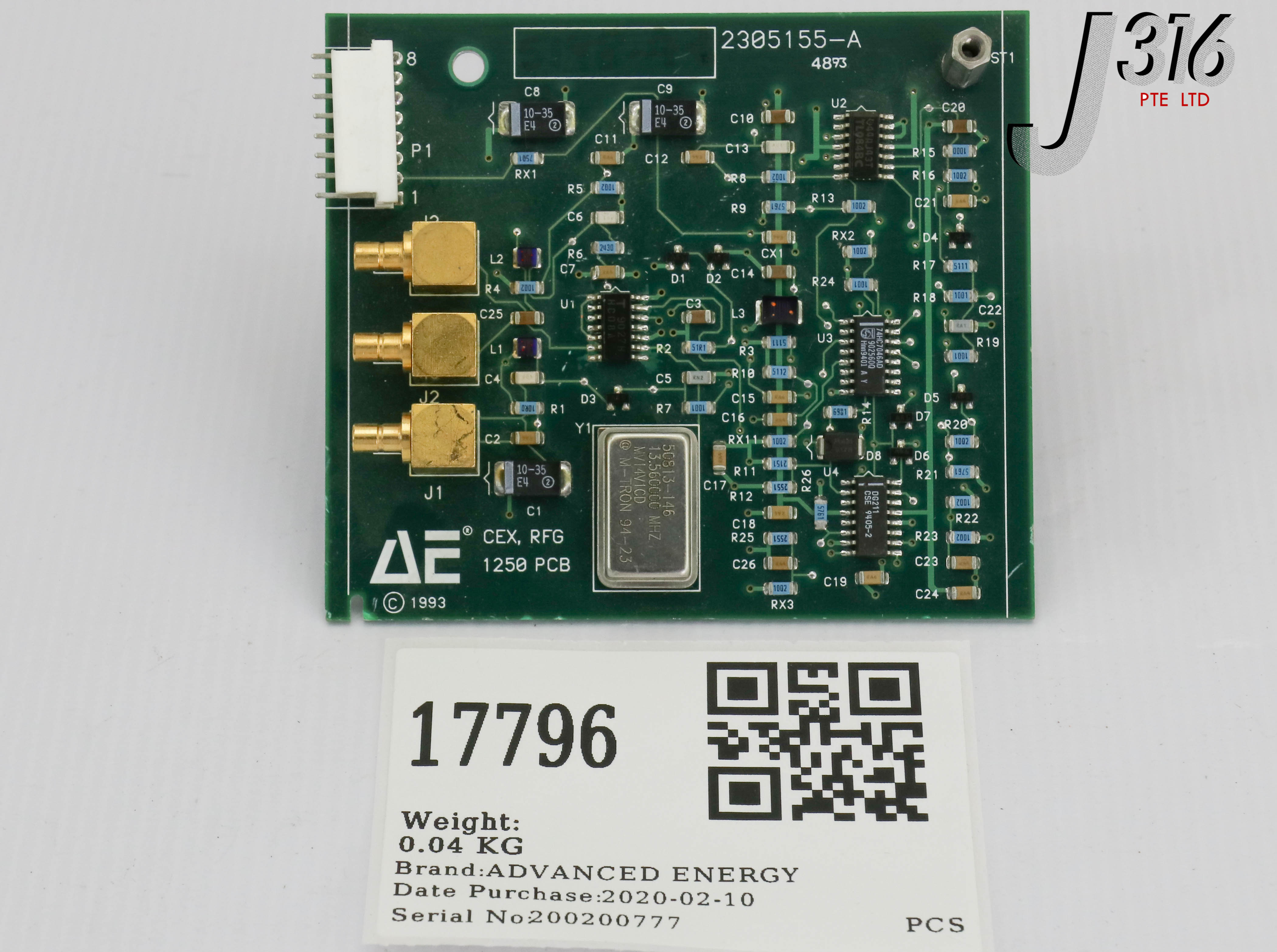 17796 ADVANCED ENERGY PCB, CEX, RFG 1250 2305155-A