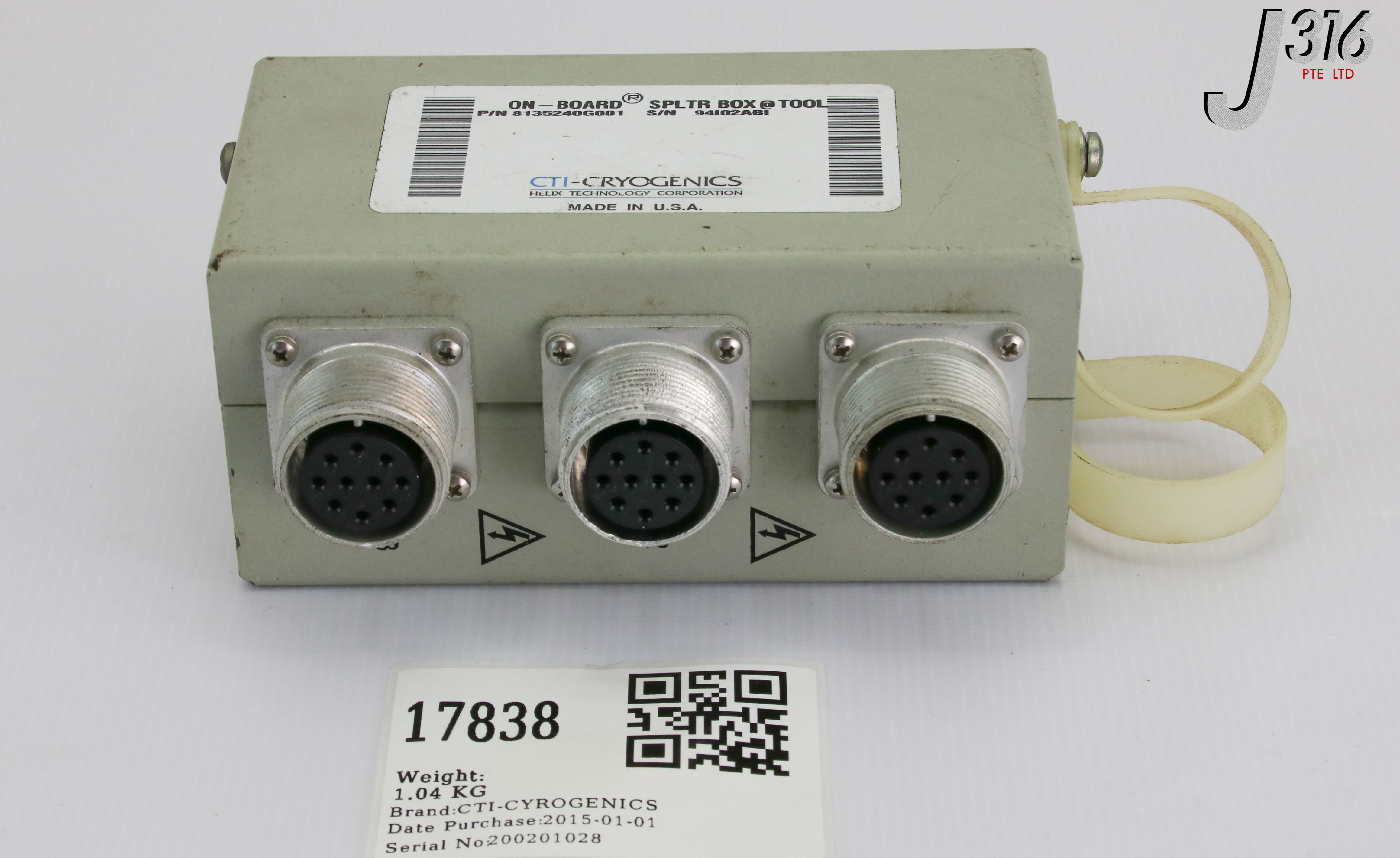 17838 CTI-CRYOGENICS ON-BOARD SPLITTER BOX 8135240G001