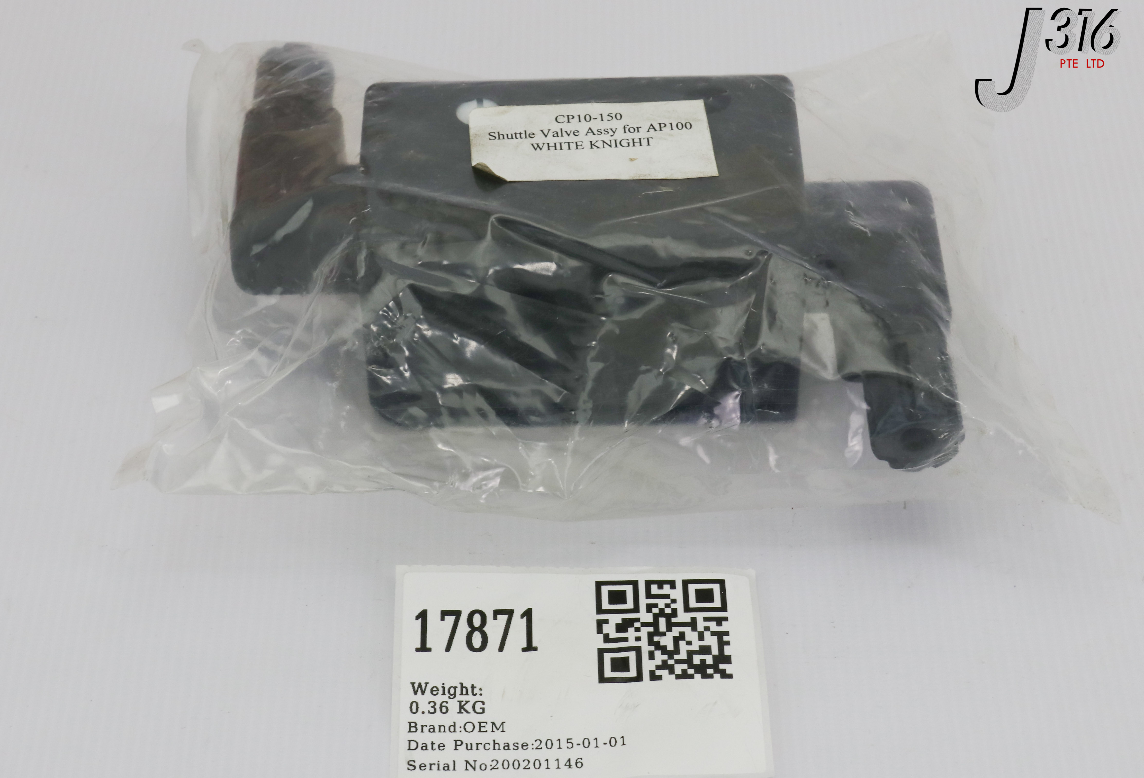 17871 OEM SHUTTLE VALVE ASSY FOR AP100 (NEW) CP10-150