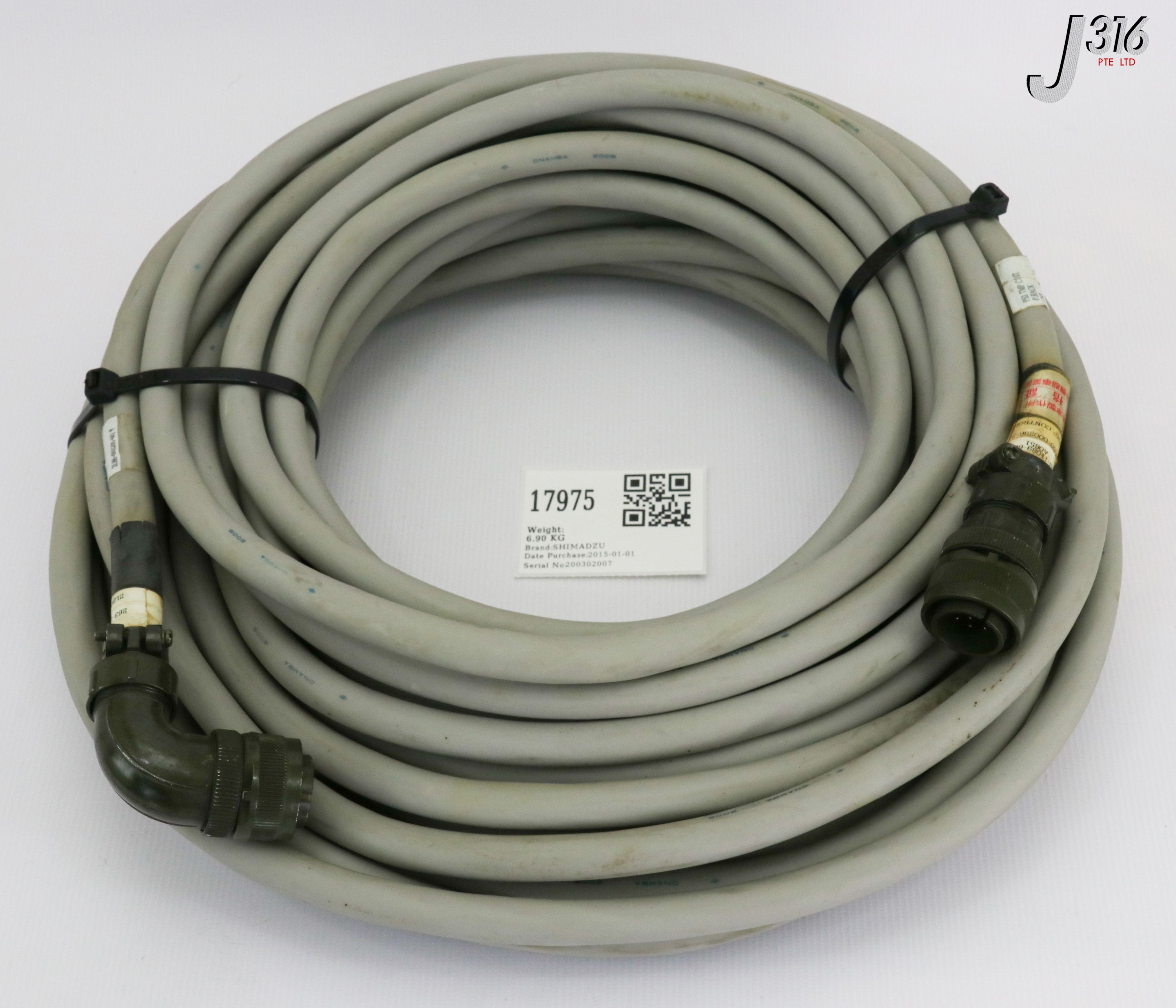 17975 SHIMADZU PS3 TMP TURBO PUMP CABLE, 2L80-000296-31, 2L86-002209-M1, 2M 263-11089-66V2